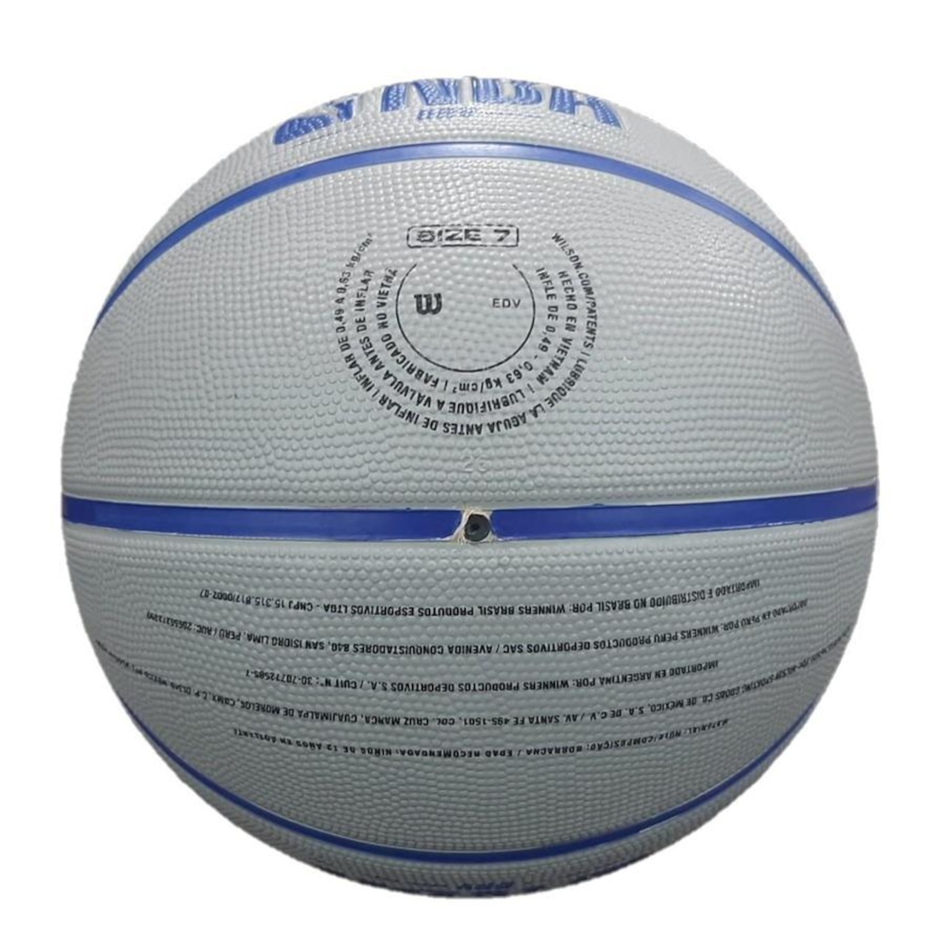 Bola De Basquete Wilson Nba Drv Tamanho 07 Azul / Cinza