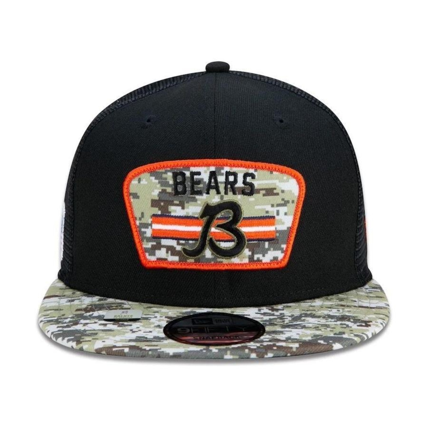 Boné Aba Reta New Era Chicago Bears 950 NFL 21 Salute Service - Snapback - Adulto - Foto 3