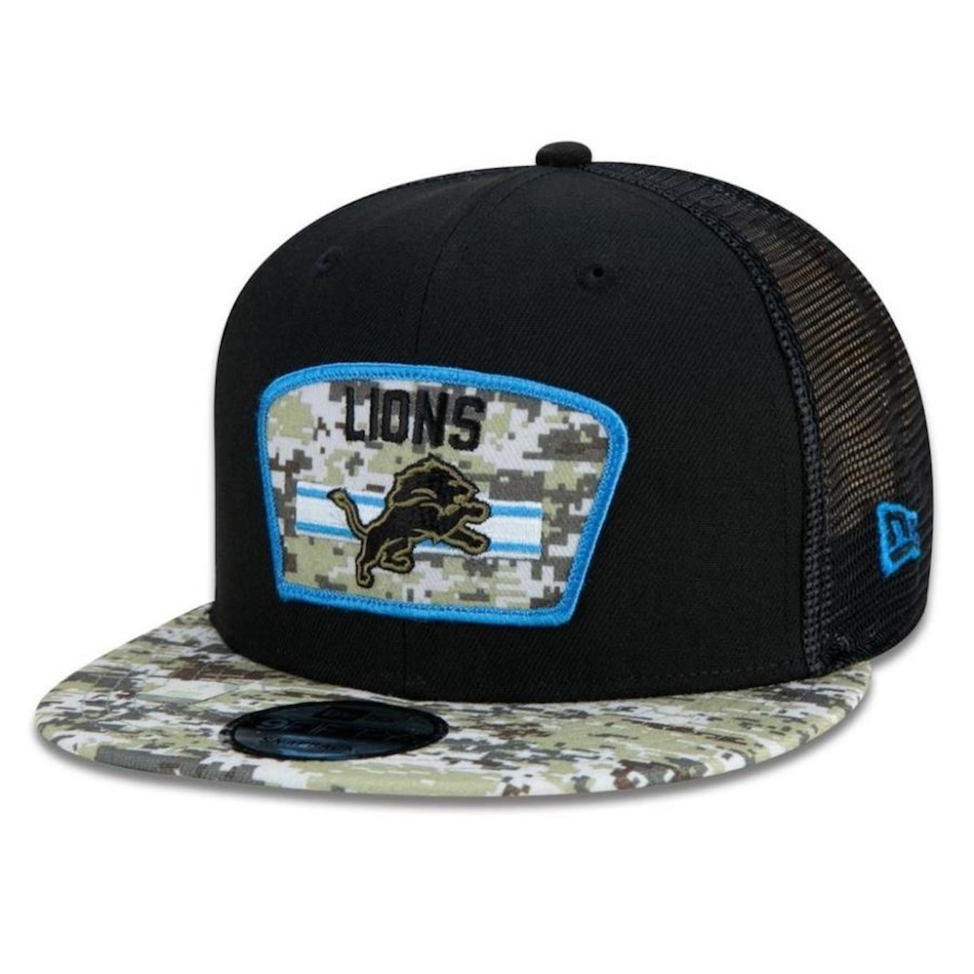 Boné Aba Reta New Era Detroit Lions 950 NFL 21 Salute To Service - Snapback - Adulto - Foto 1