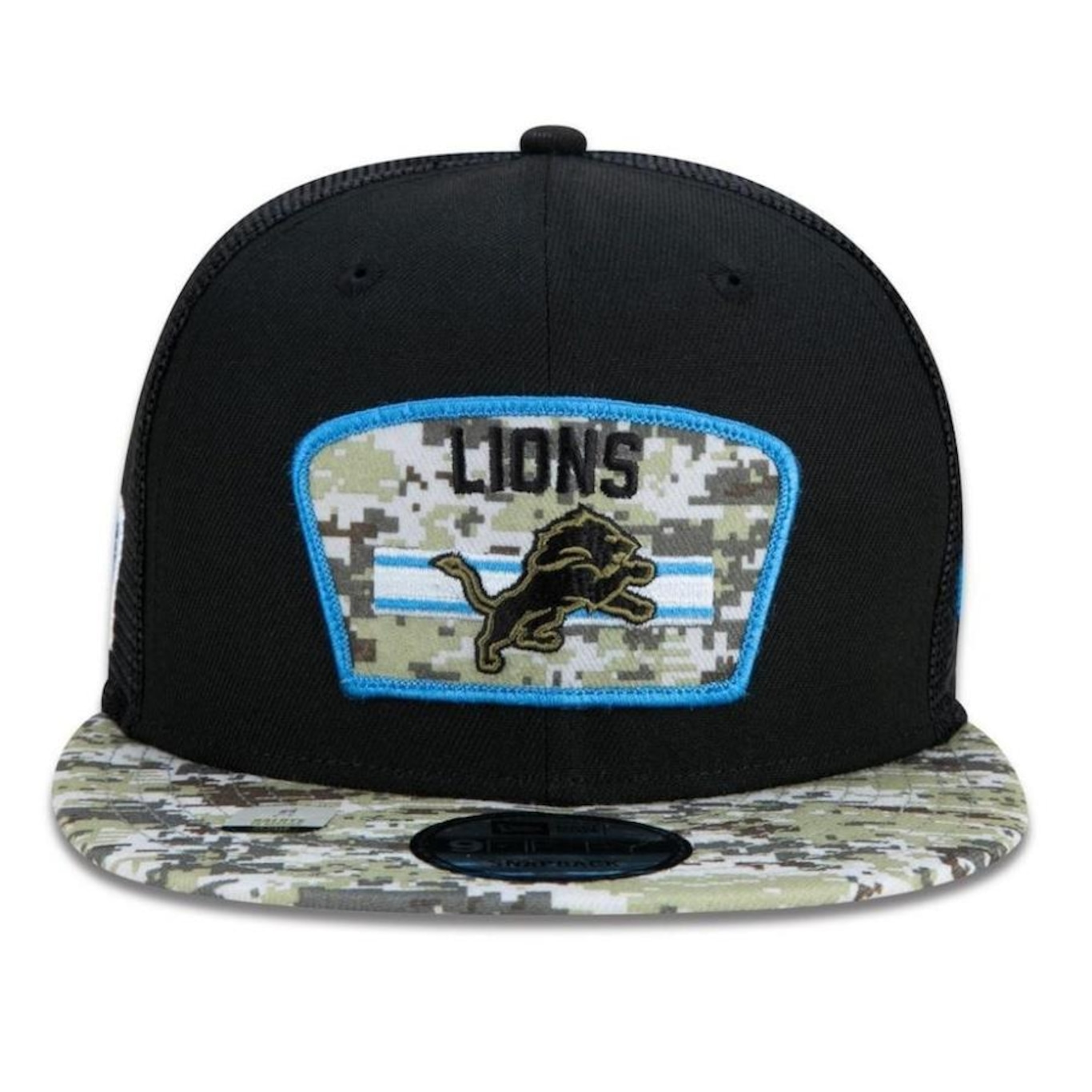 Boné Aba Reta New Era Detroit Lions 950 NFL 21 Salute To Service - Snapback - Adulto - Foto 3