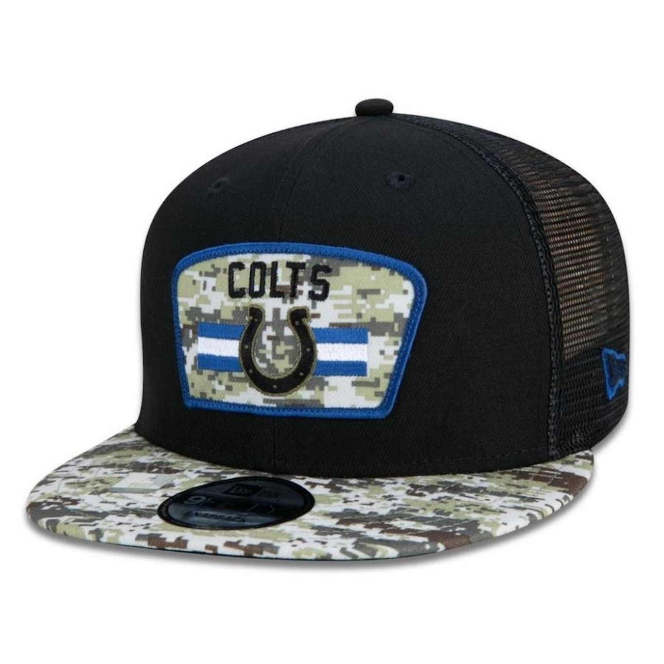 Boné Aba Reta New Era Indianapolis Colts 950 NFL 21 Salute Service - Snapback - Adulto - Foto 1