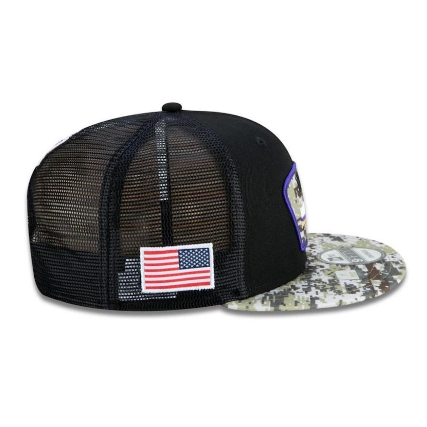 Boné Aba Reta New Era Minnesota Vikings 950 NFL 21 Salute Service - Snapback - Adulto - Foto 5