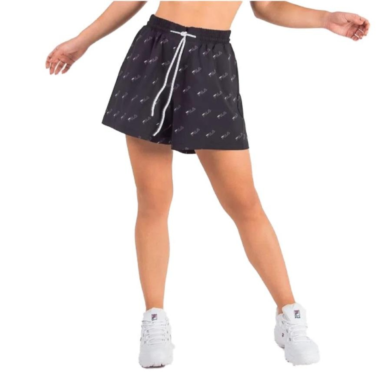 Shorts Fila Full Print - Feminino - Foto 1