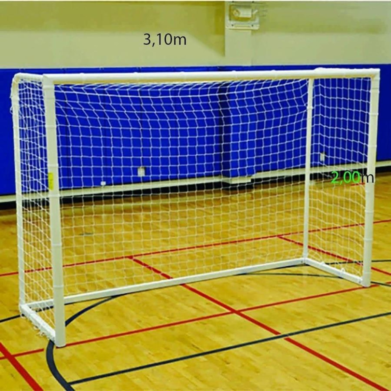 Rede de Futsal Pangué Malha Colméia 2mm - Par - Foto 2