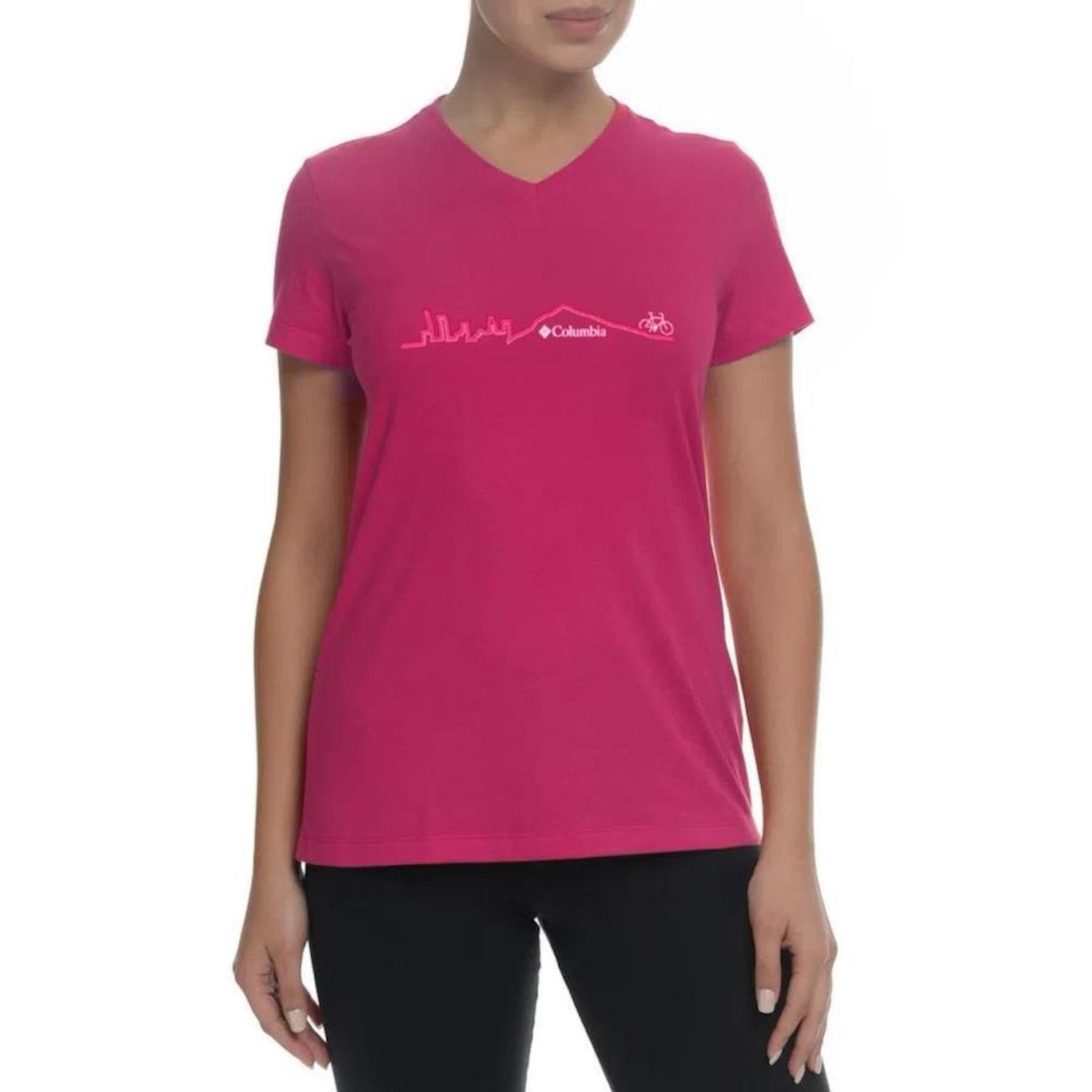 Camiseta Columbia South Rim Bicycle - Feminina - Foto 1