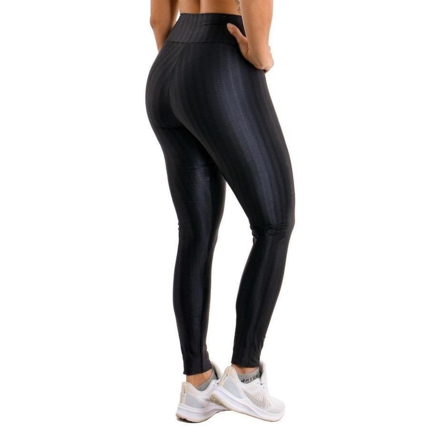 Legging 3d Academia Esporte Fitnees Plus Size Preto - Selene