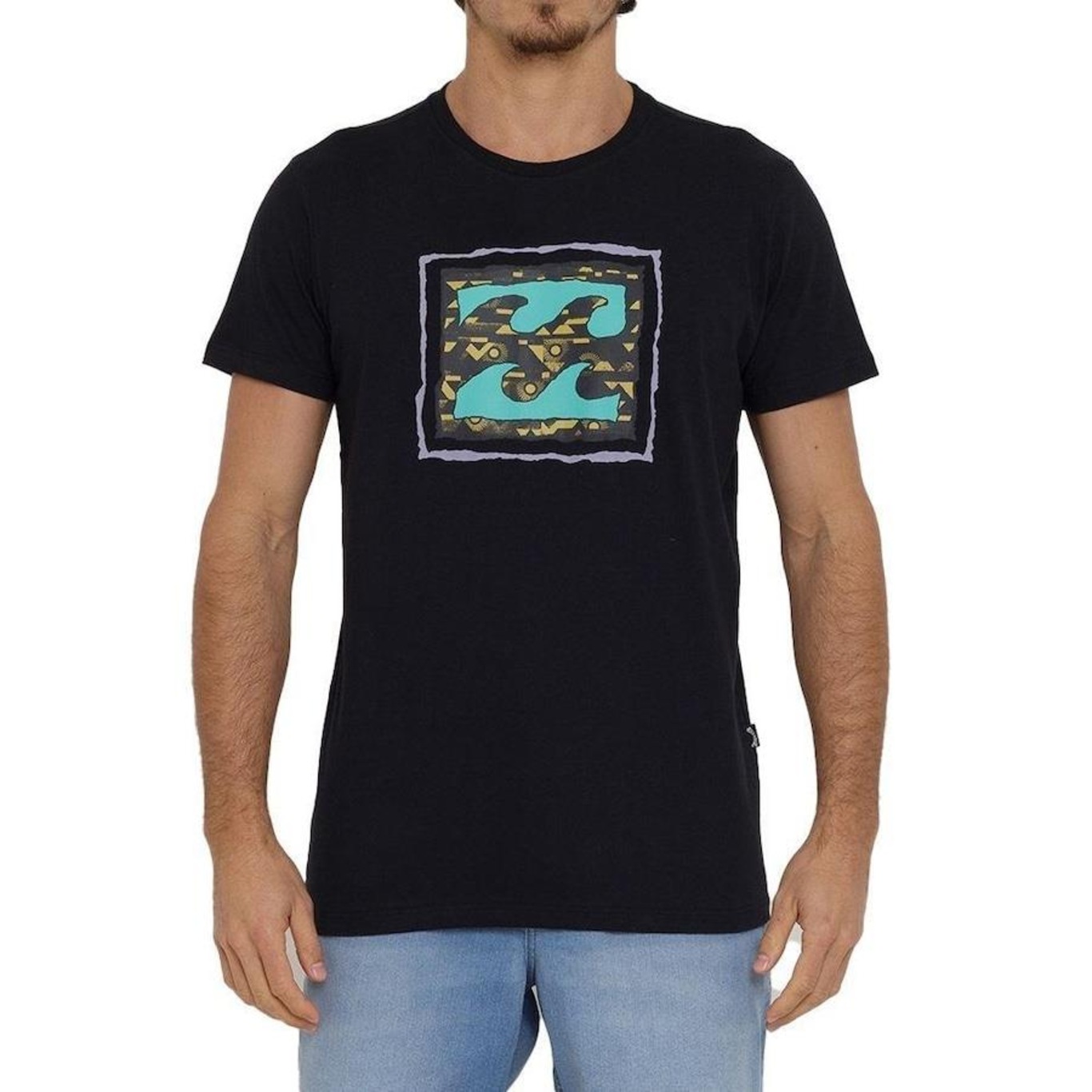 Camiseta Billabong Crayon Wave III - Masculina - Foto 1