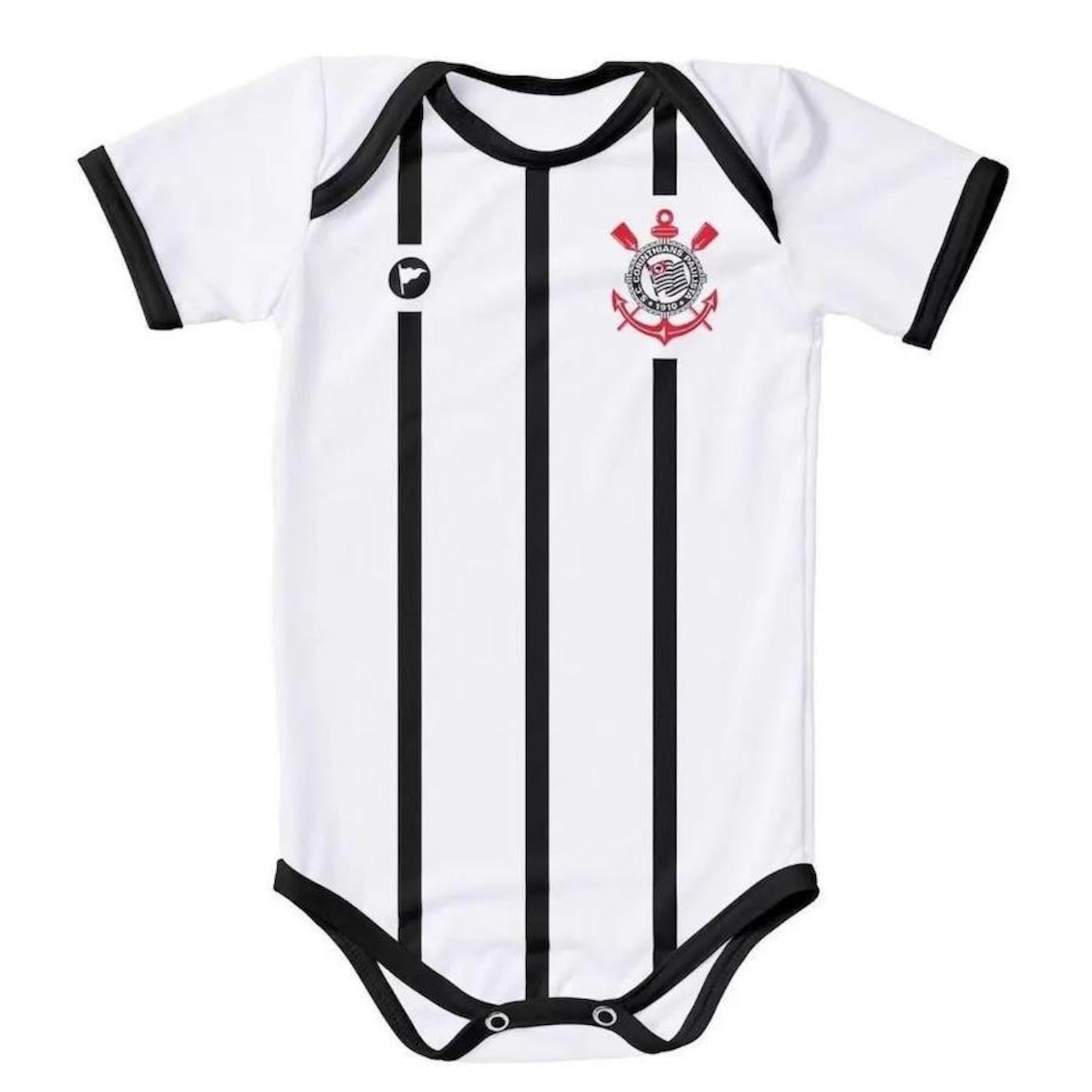 Body Torcida Baby Corinthians 033 Xs - Infantil - Foto 1