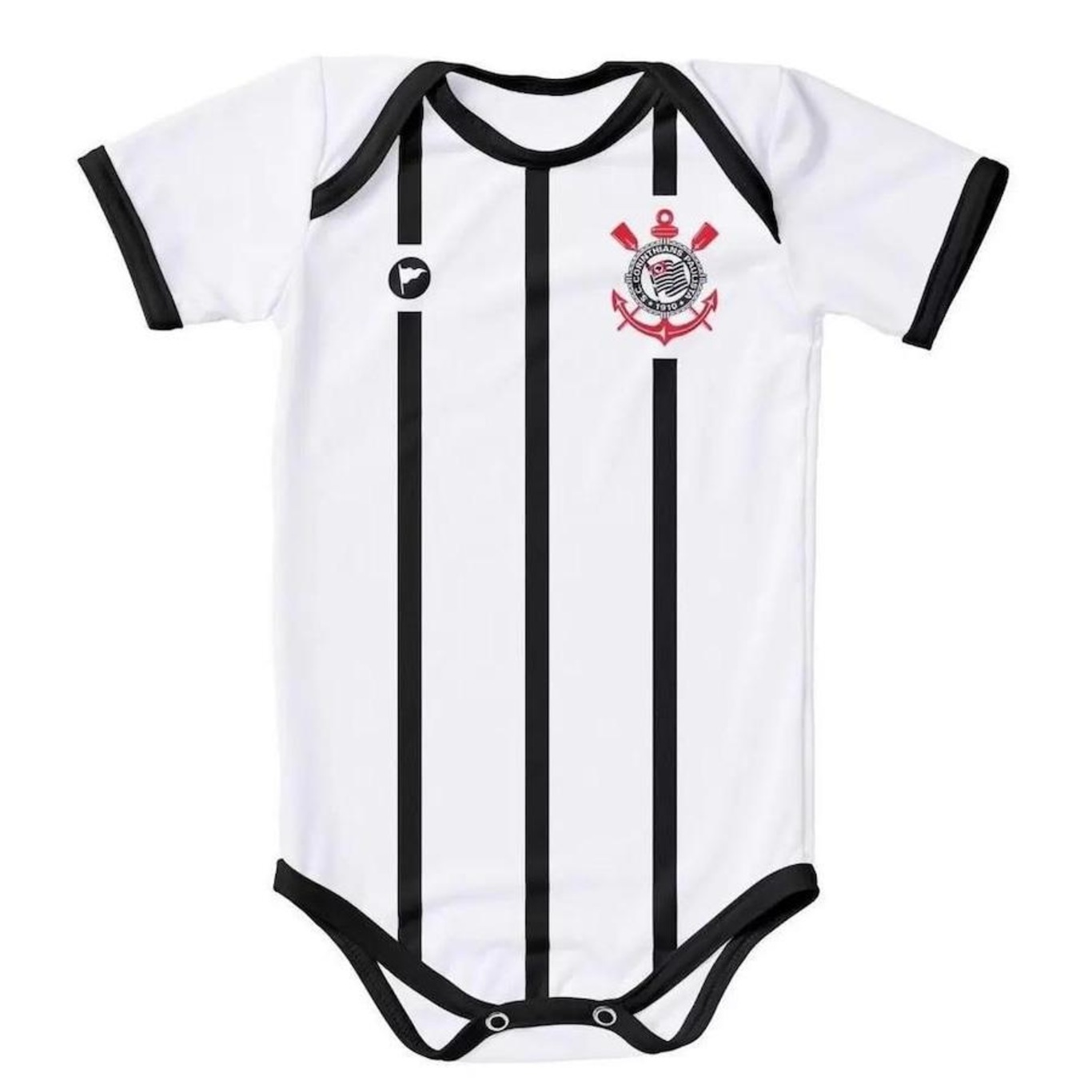 Body Torcida Baby Corinthians 033 Xs - Infantil - Foto 2