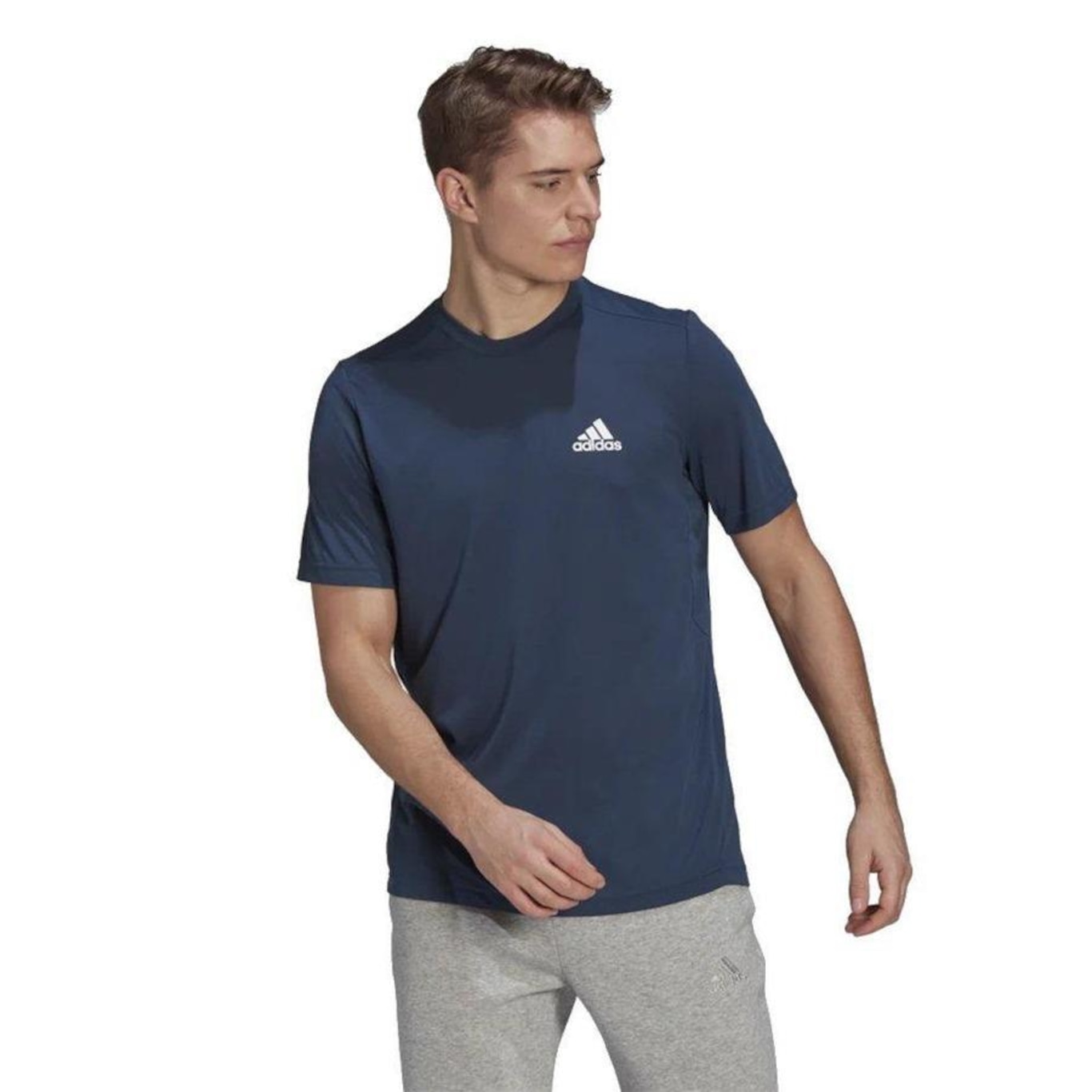 Camiseta adidas D2M Feelready - Masculino - Foto 2