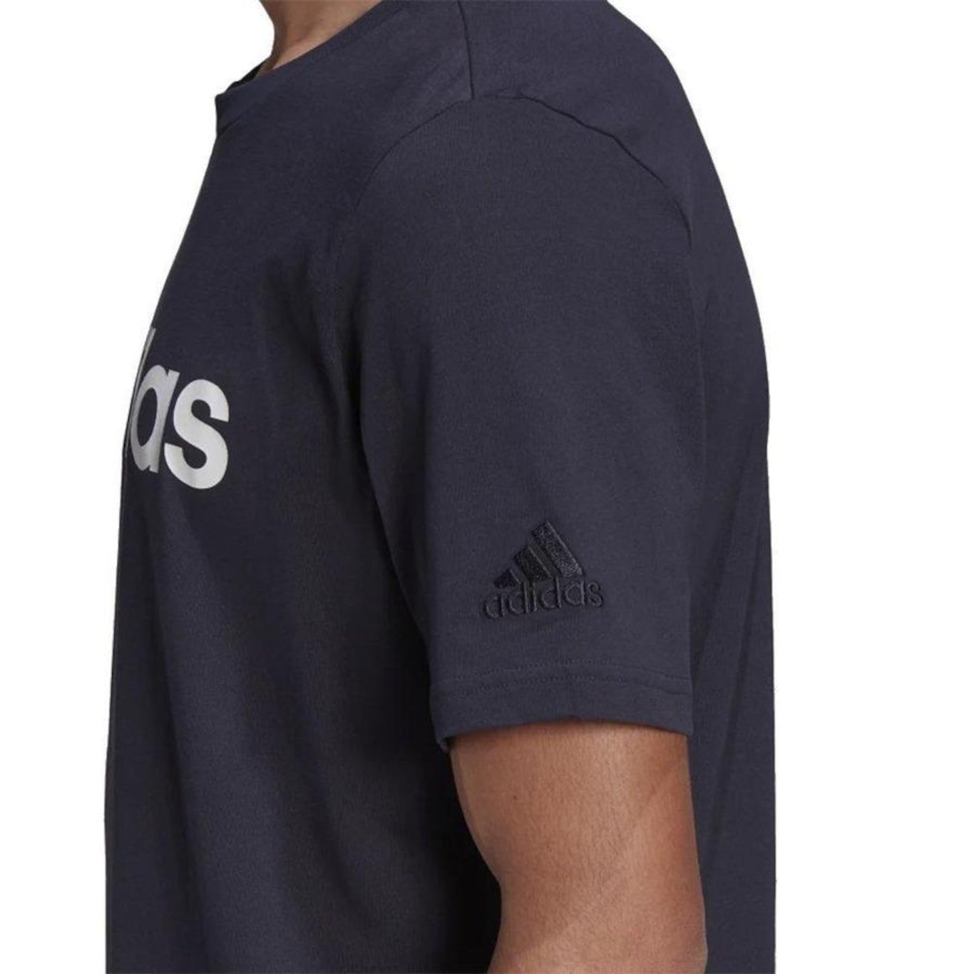 Camiseta adidas Essentials Linear Logo - Masculina - Foto 6