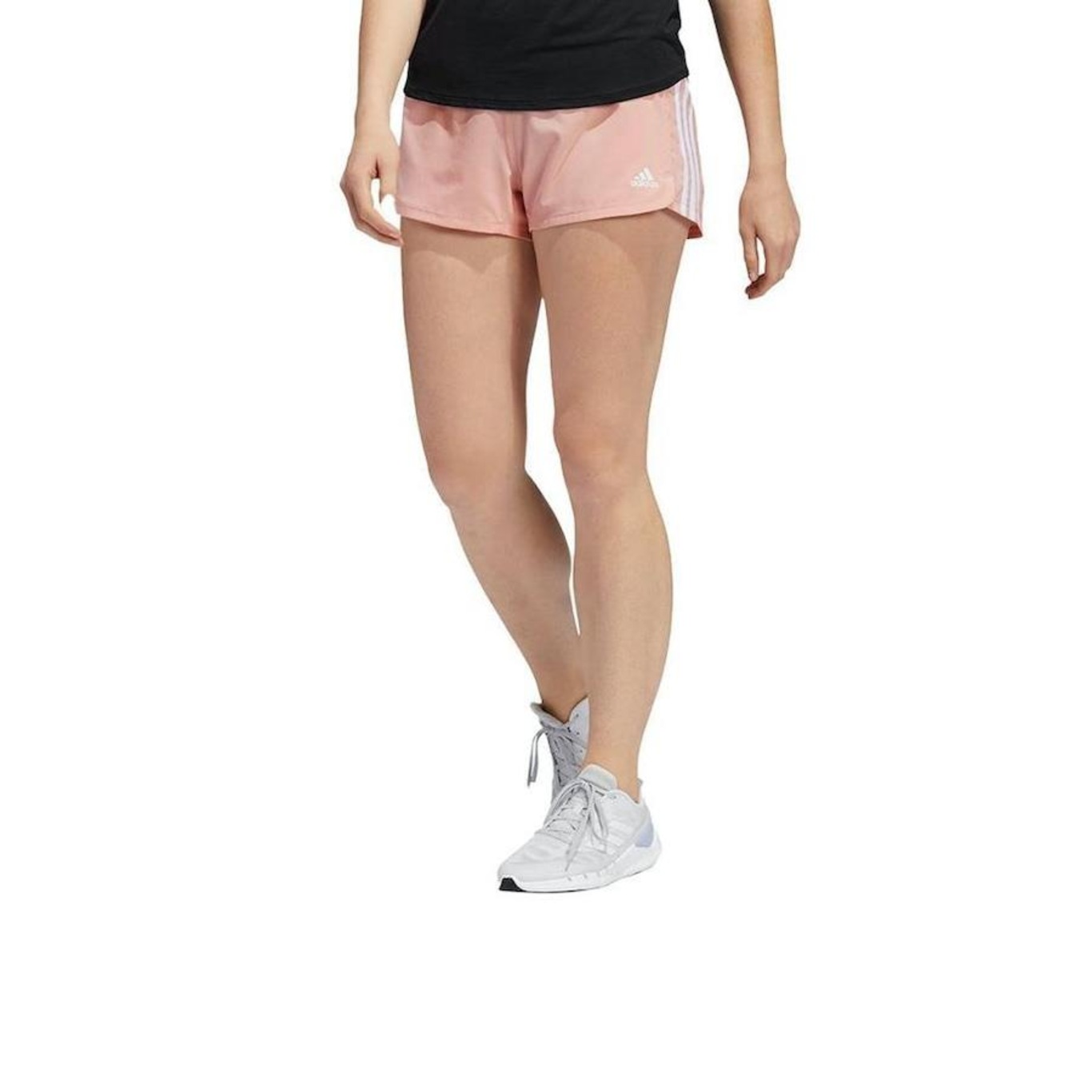 Shorts Adidas Pacer 3 Listras Knit Feminino HY1800 - Ativa Esportes