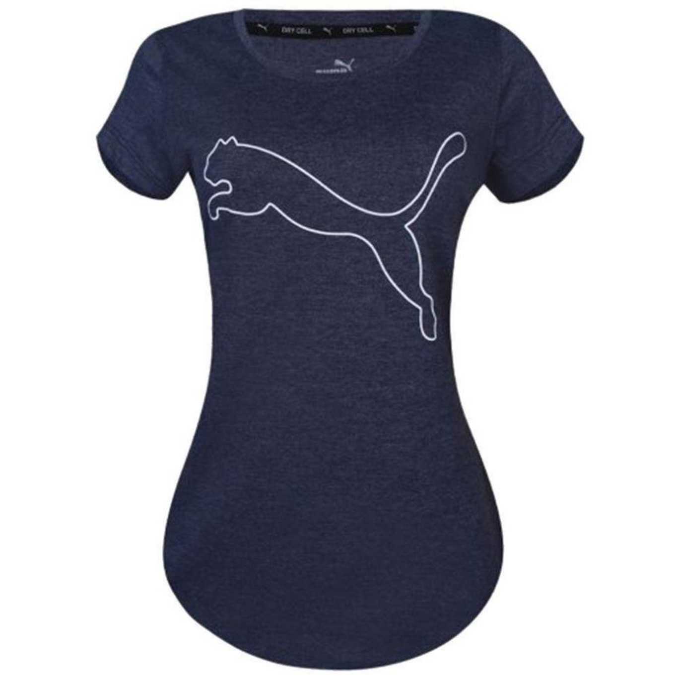 Camiseta Puma Performance Heather Cat Tee - Feminina - Foto 1