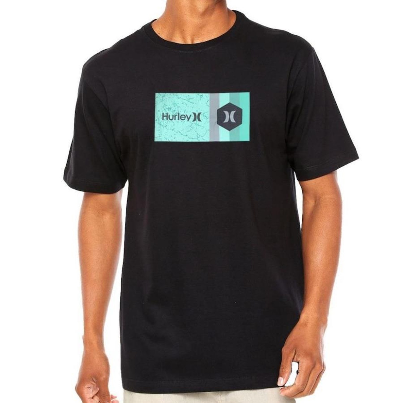 Camiseta Hurley Texture - Masculina - Foto 1