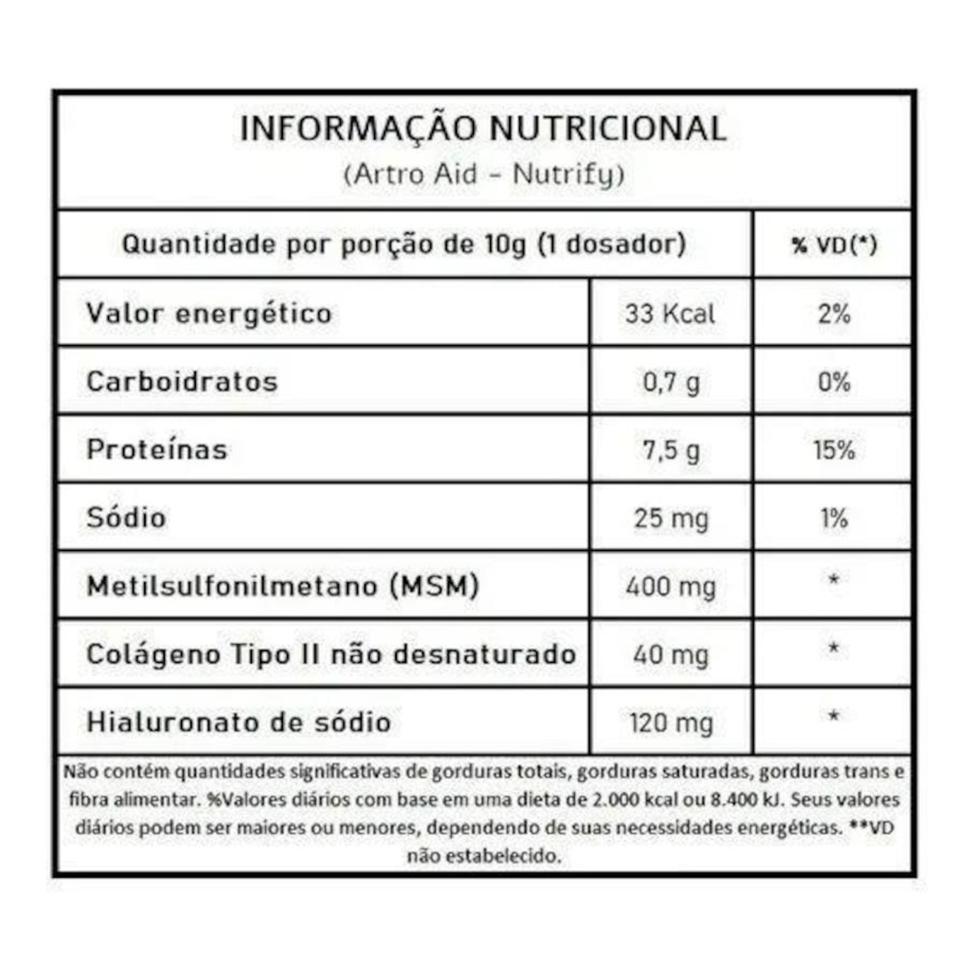 Artro Aid Nutrify - Laranja - 200g - Foto 2