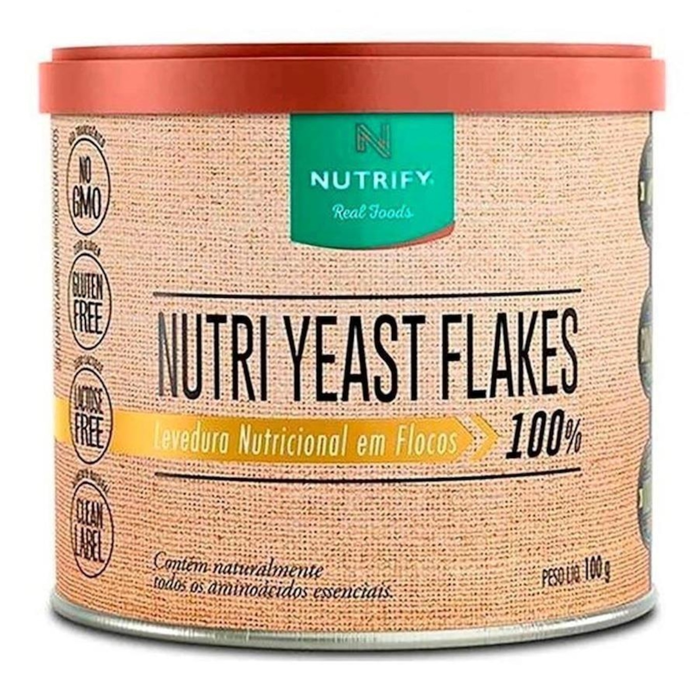 Nutri Yeast Flakes Nutrify - 100g - Foto 1