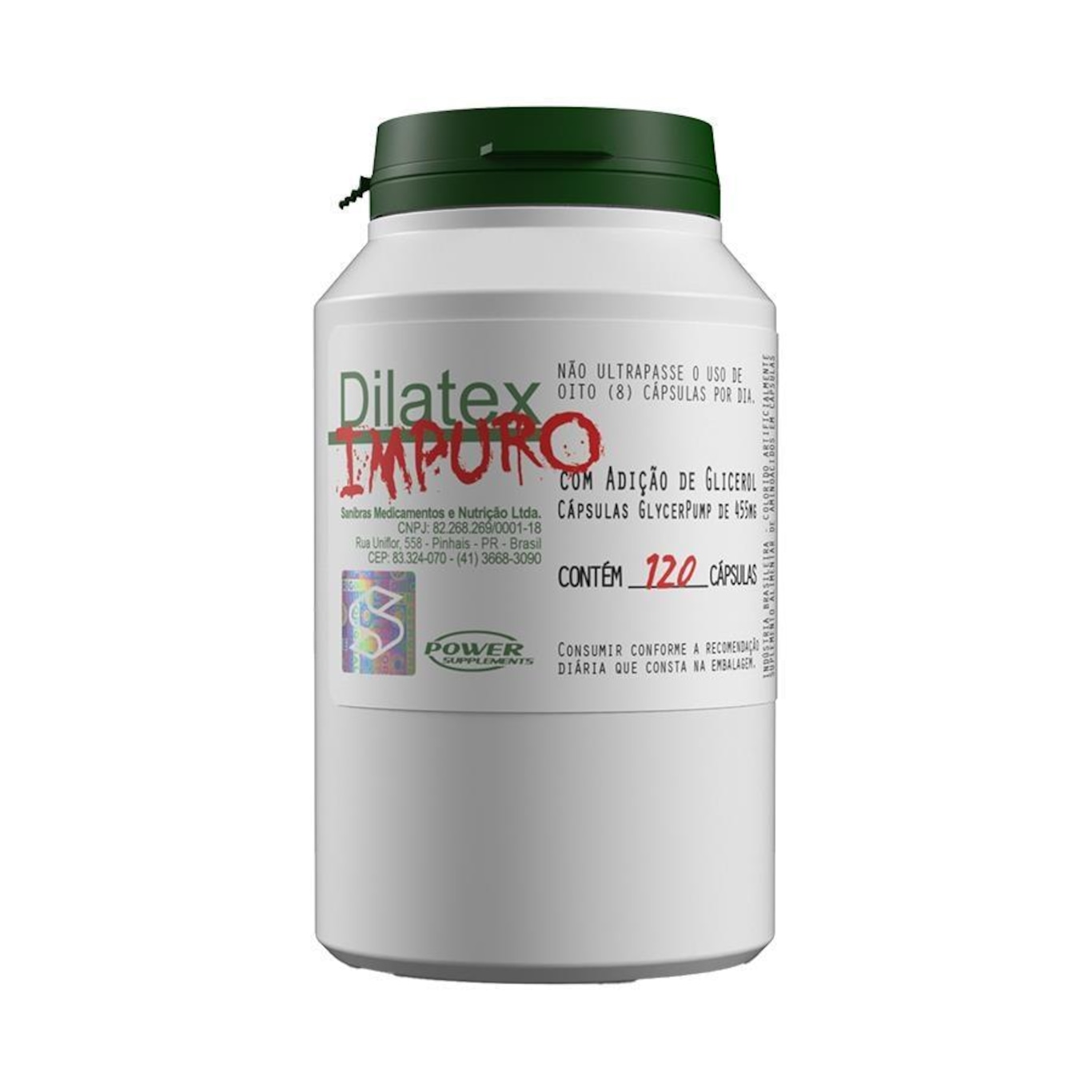 Impuro Dilatex Power Supplements - 120 cápsulas - Foto 1