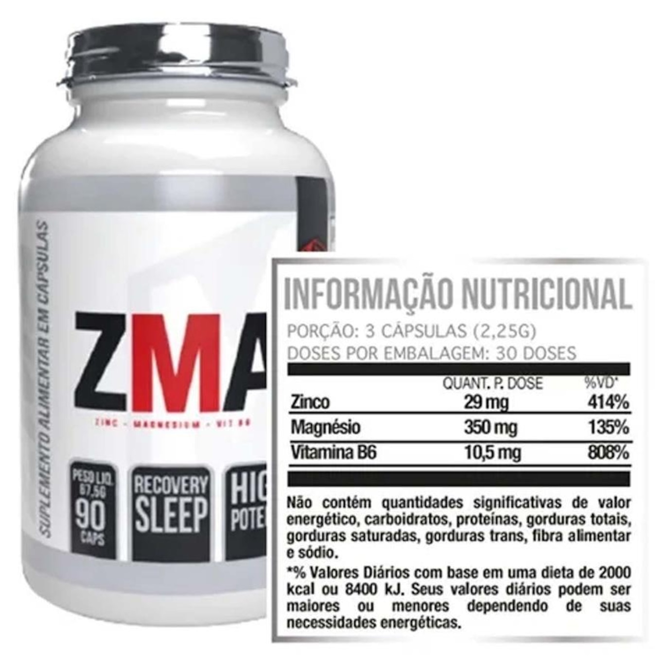 ZMA Muscle HD - 90 cápsulas - Foto 2