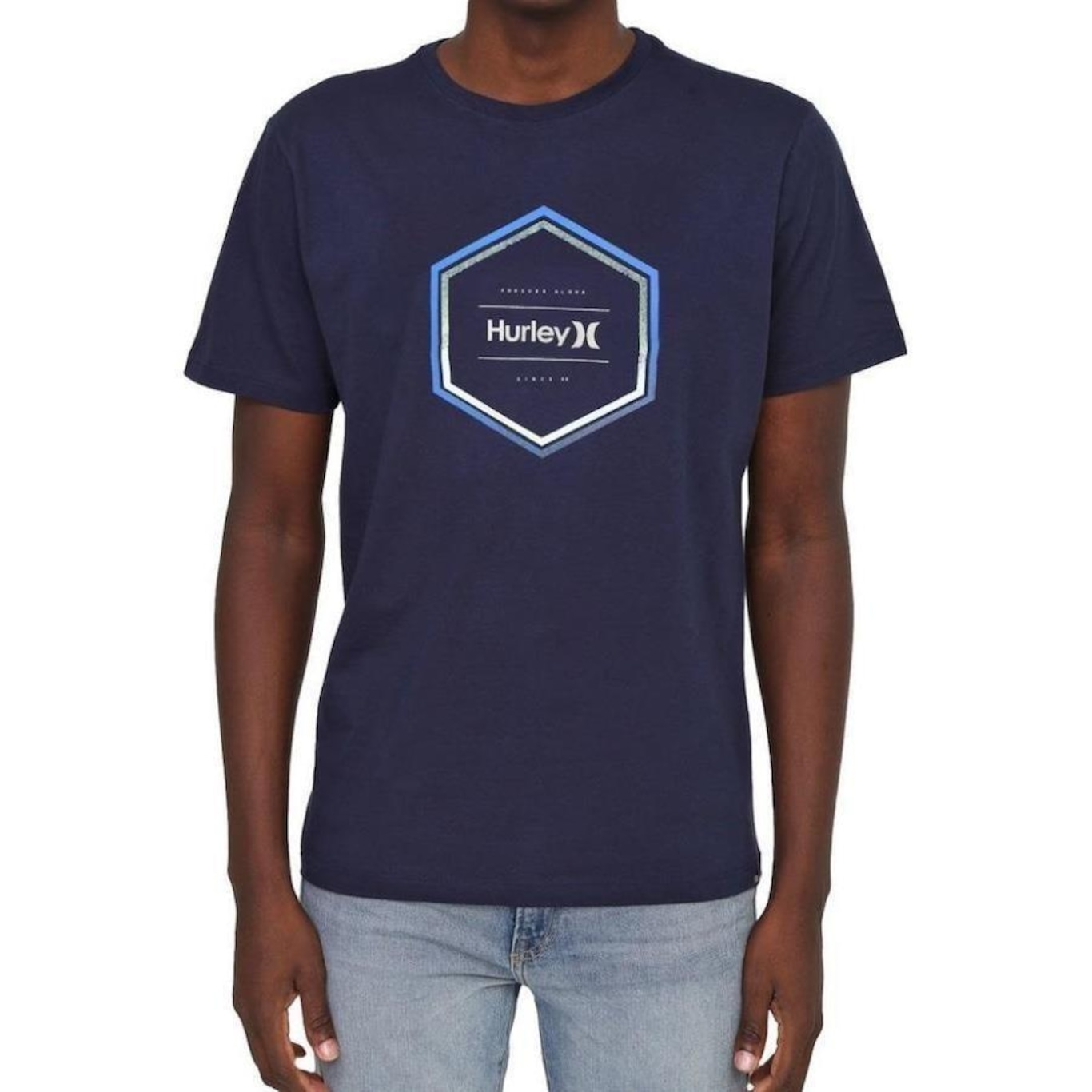 Camiseta Hurley Oversize Hexa - Masculina - Foto 1