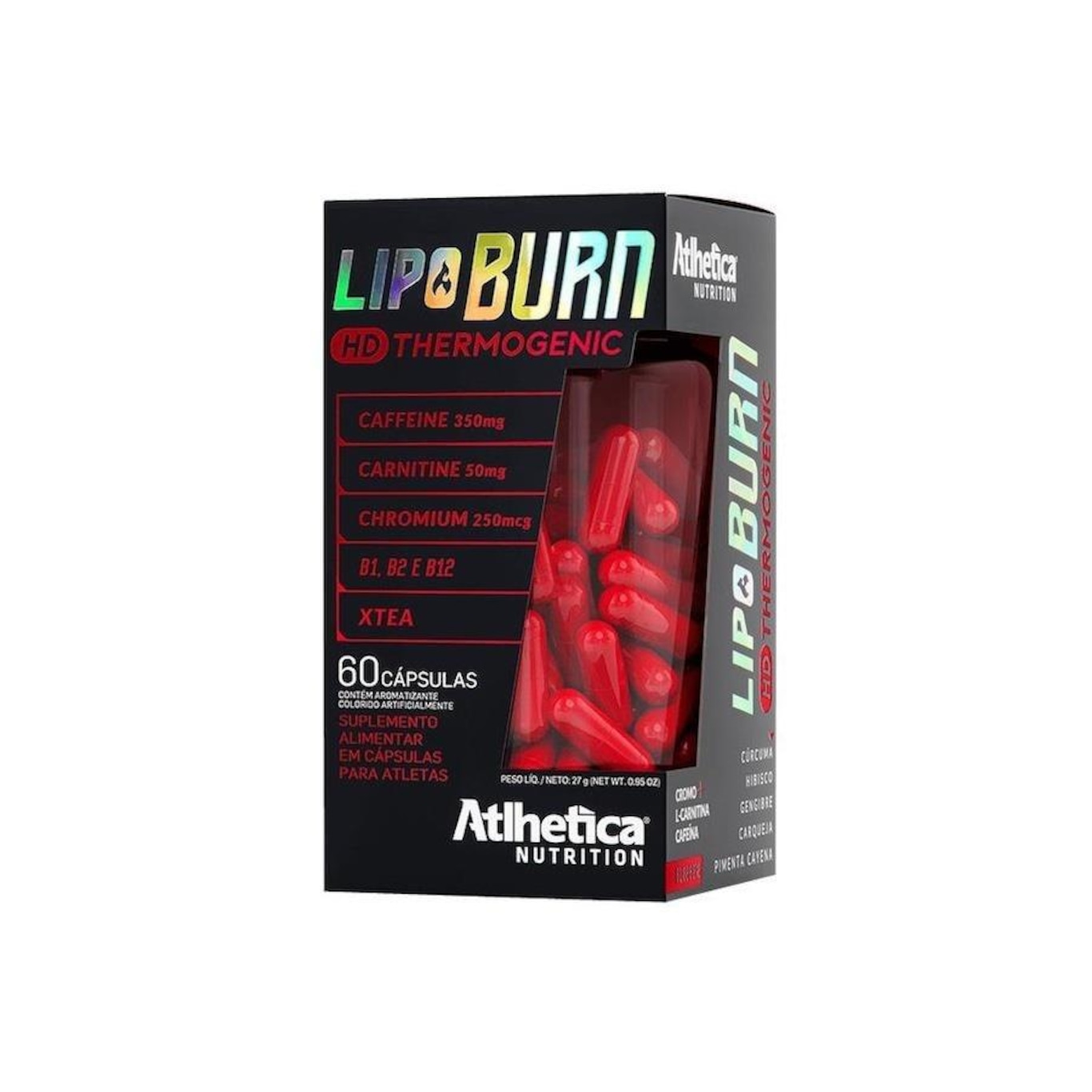 Termogênico Lipo Burn Hd 60 Cáps - Atlhetica Nutrition | Centauro