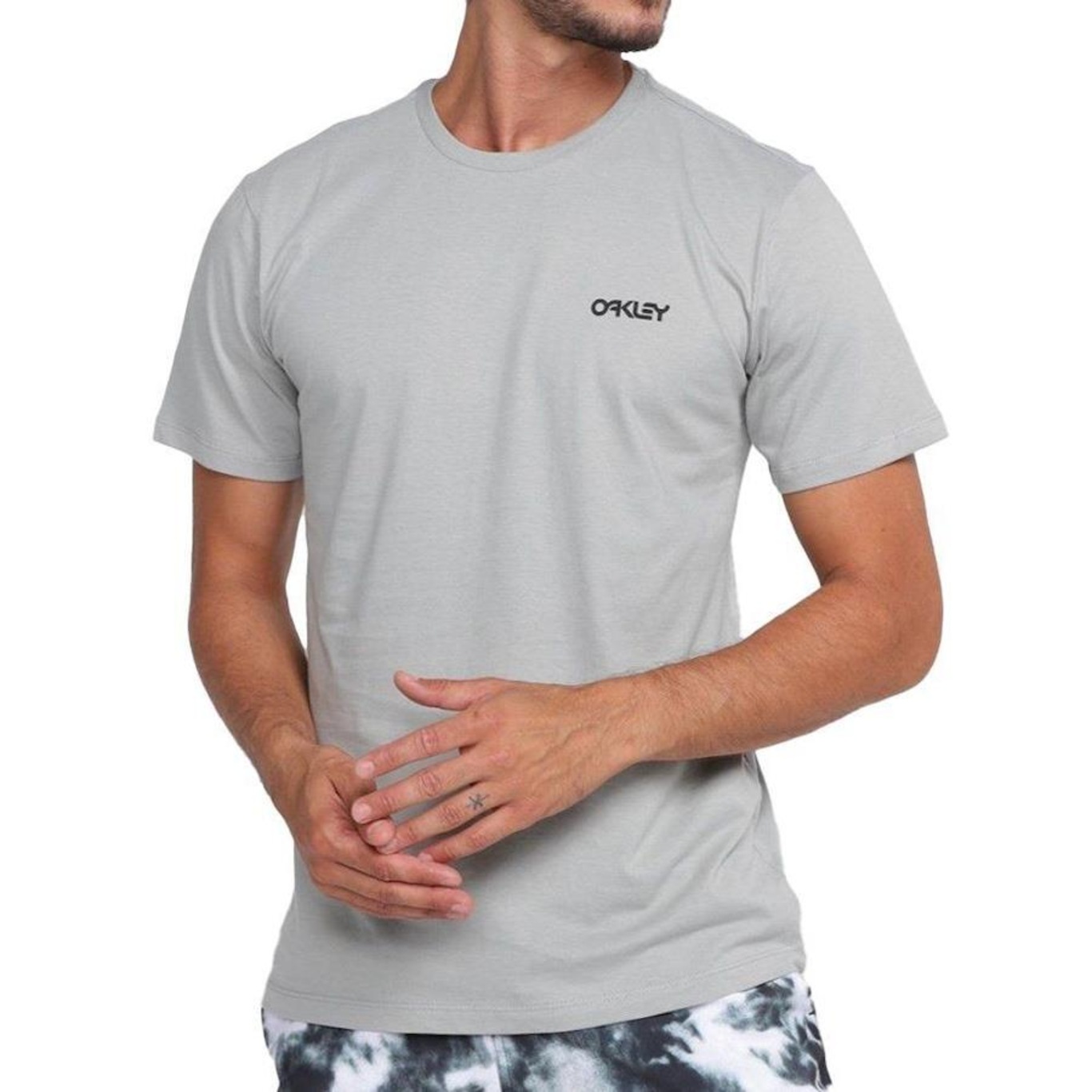 Camiseta Oakley Silk Logo Graphic Tee White - Masculina