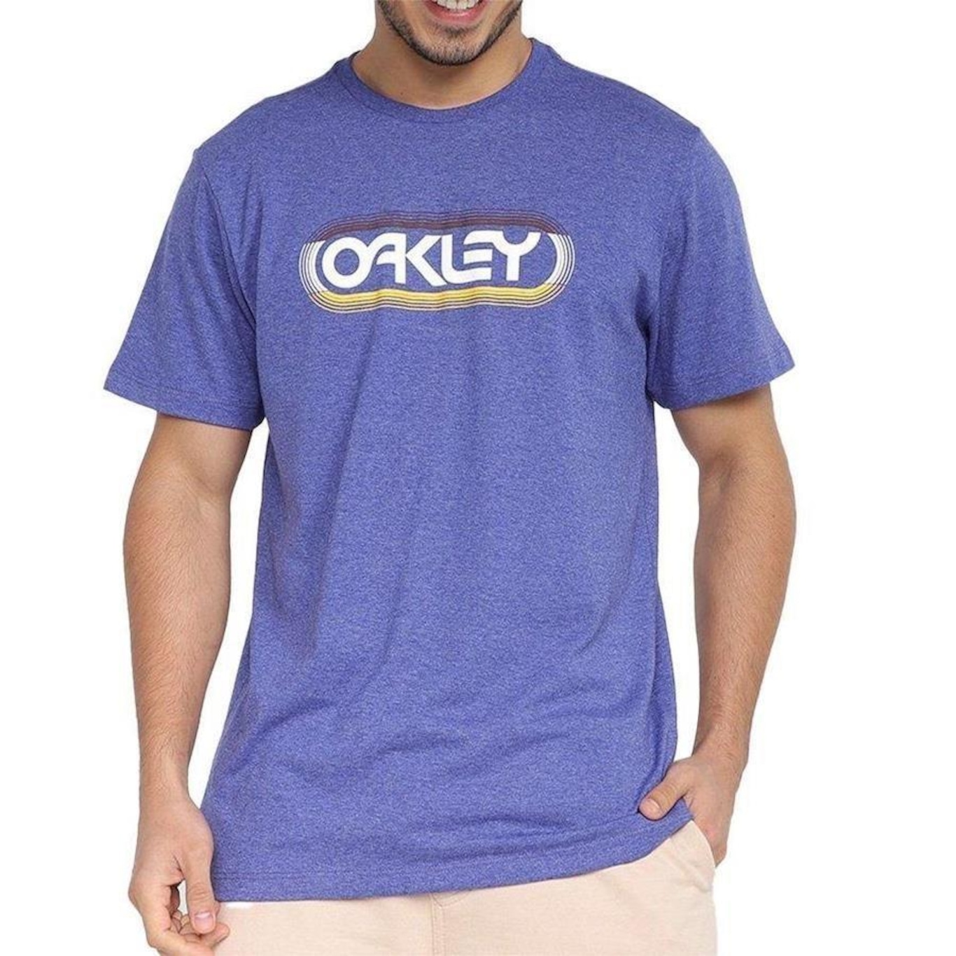 Camiseta Oakley B1b Central Graphic Azul - Faz a Boa!
