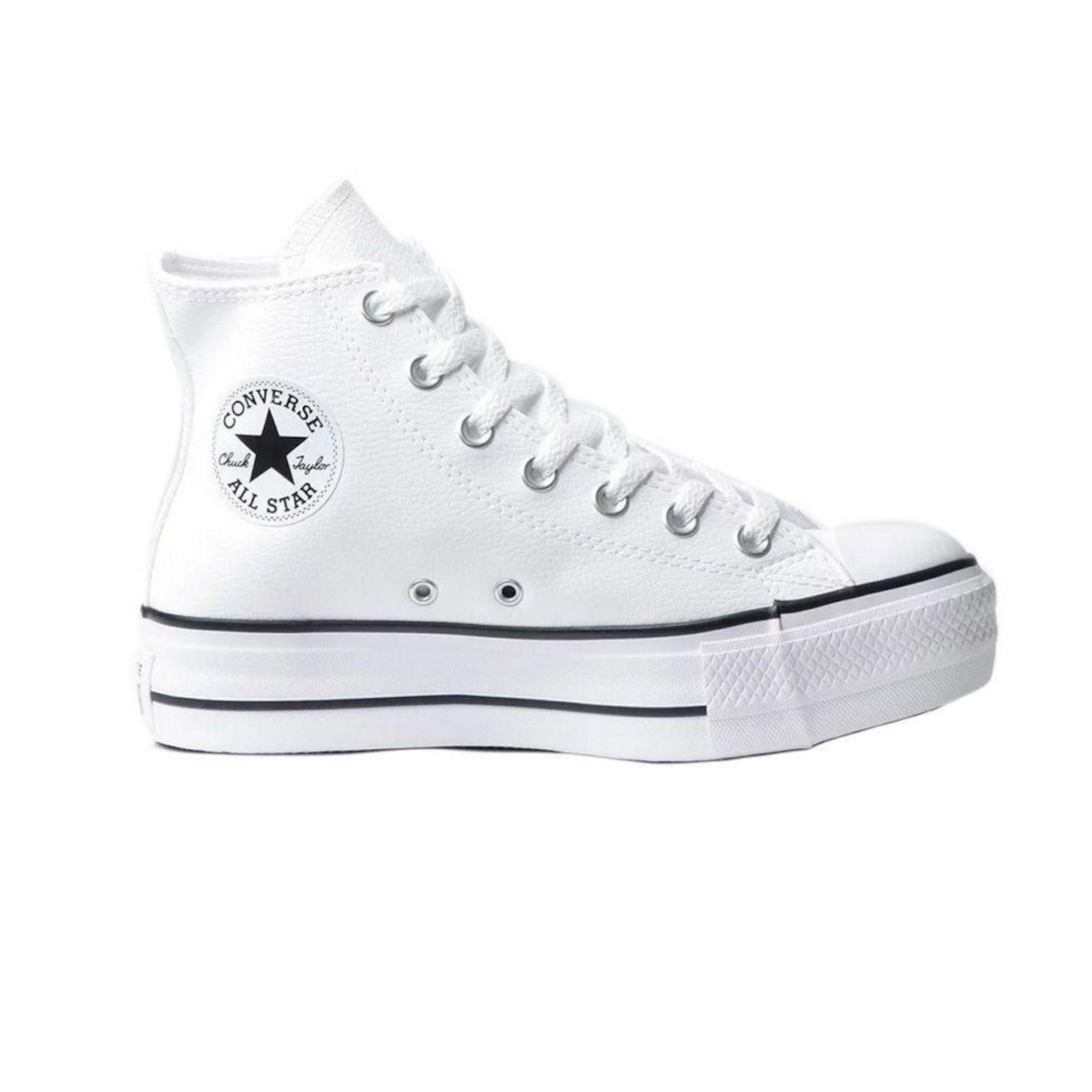 Tênis Infantil Converse All Star Chuck Taylor Cano Alto Branco