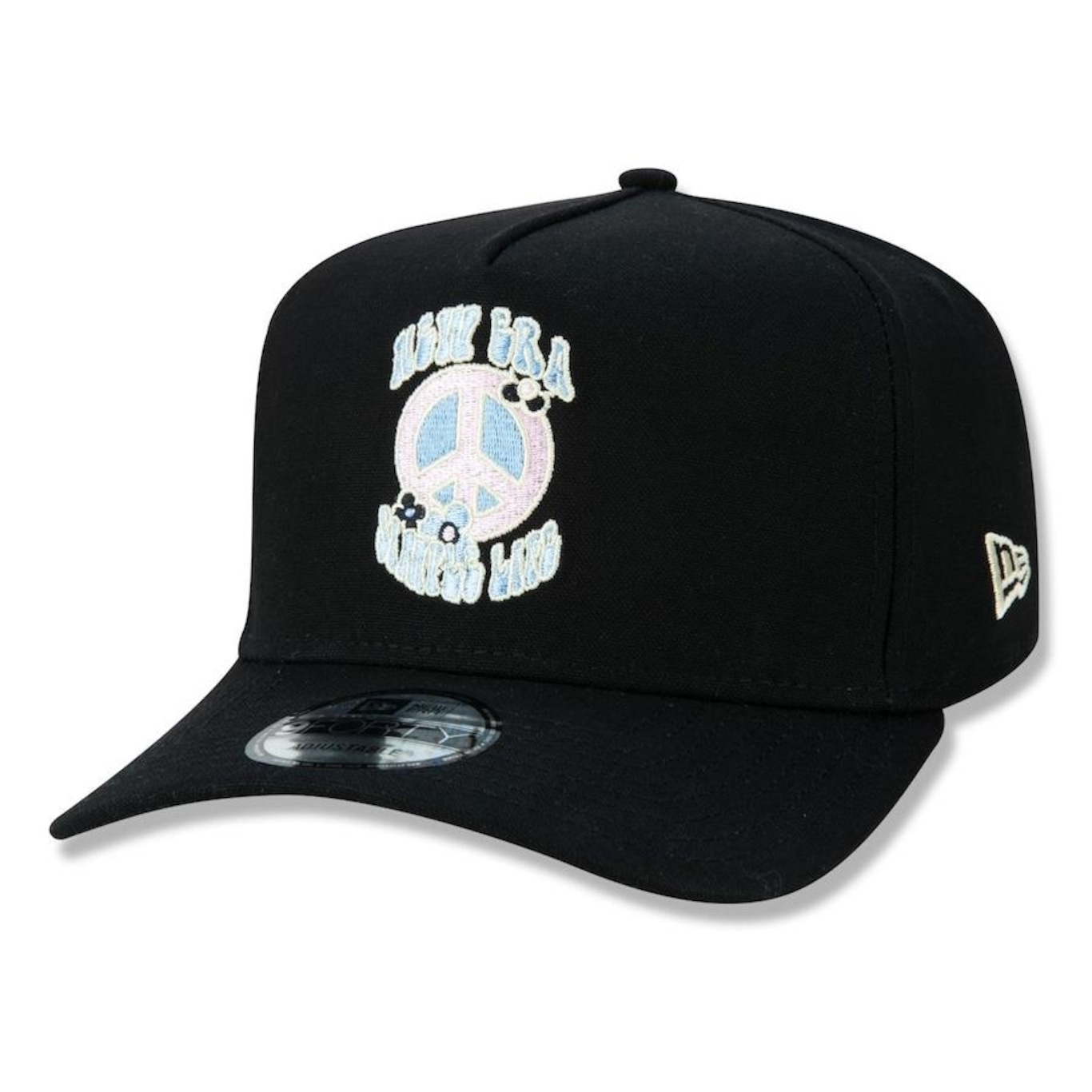 Boné Aba Curva New Era 940 AF SN Retro Soundtrack Peace BL - Snapback - Adulto - Foto 1