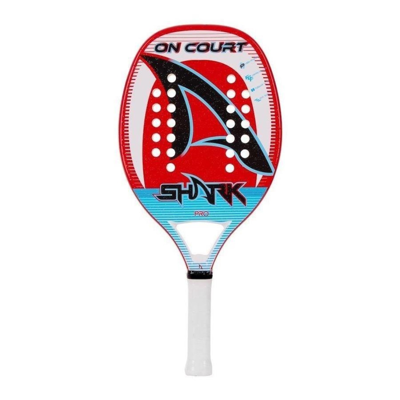 Raquete de Beach Tennis Shark On Court 2022 - Adulto - Foto 2