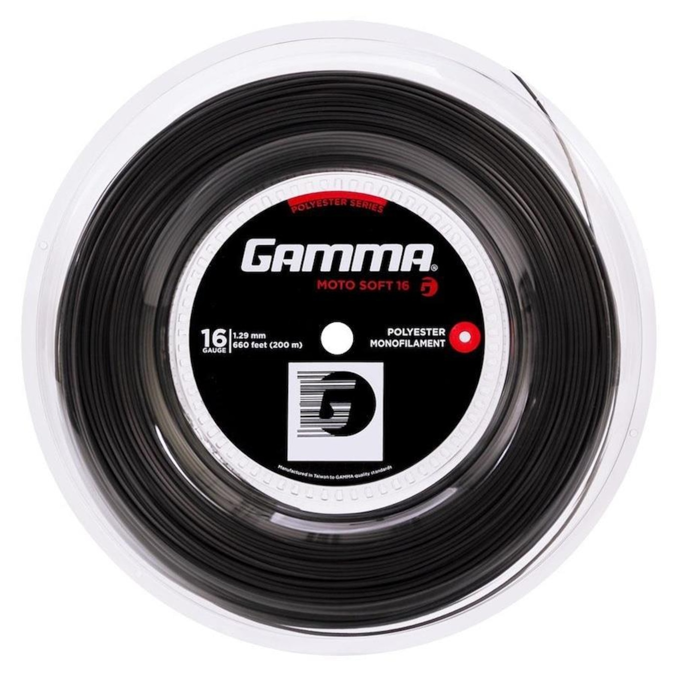 Corda para Raquete de Tênis Gamma Moto Soft 16L 1.29mm - 200 Metros - Foto 1