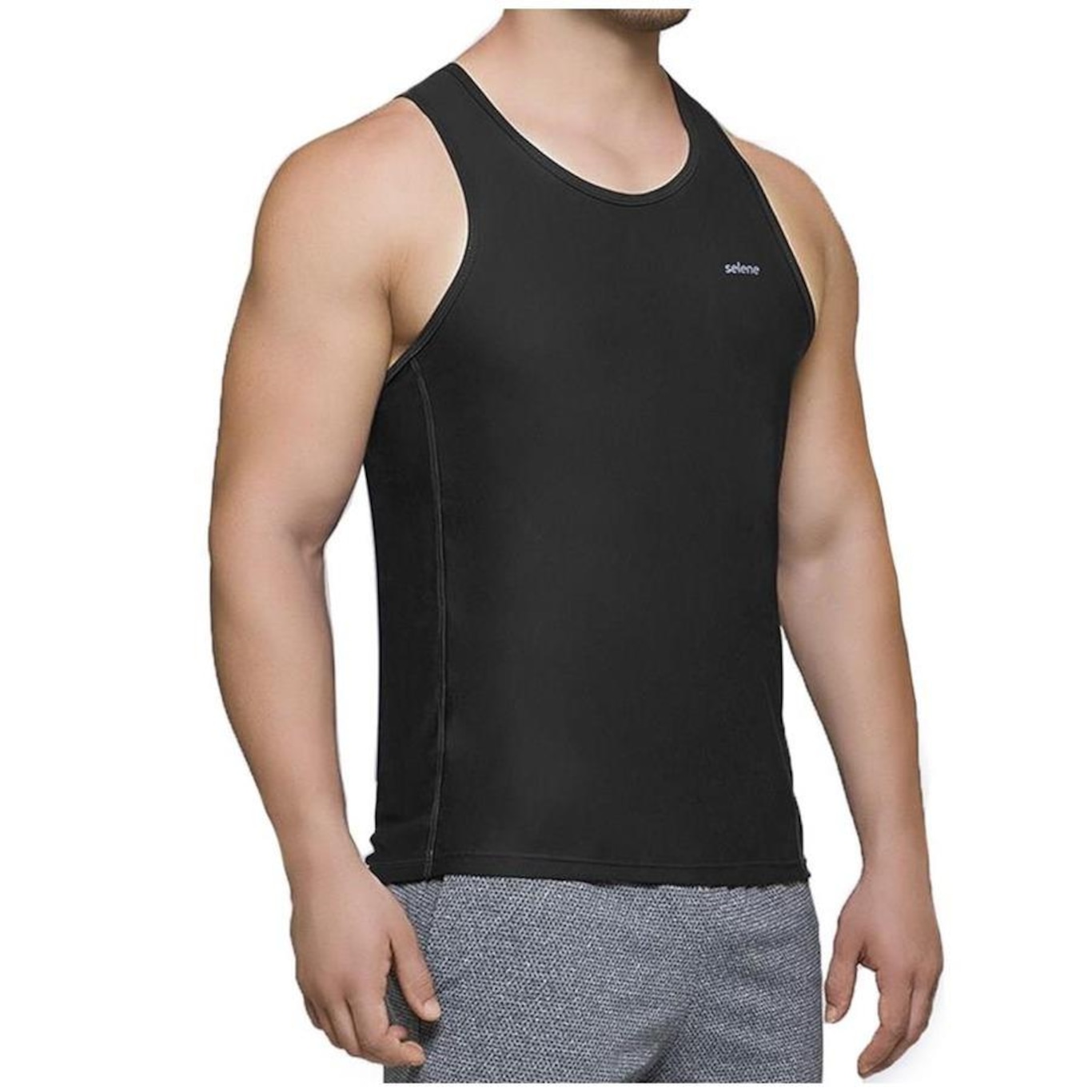 Camiseta Regata Selene Dry Fit - Masculina - Foto 1