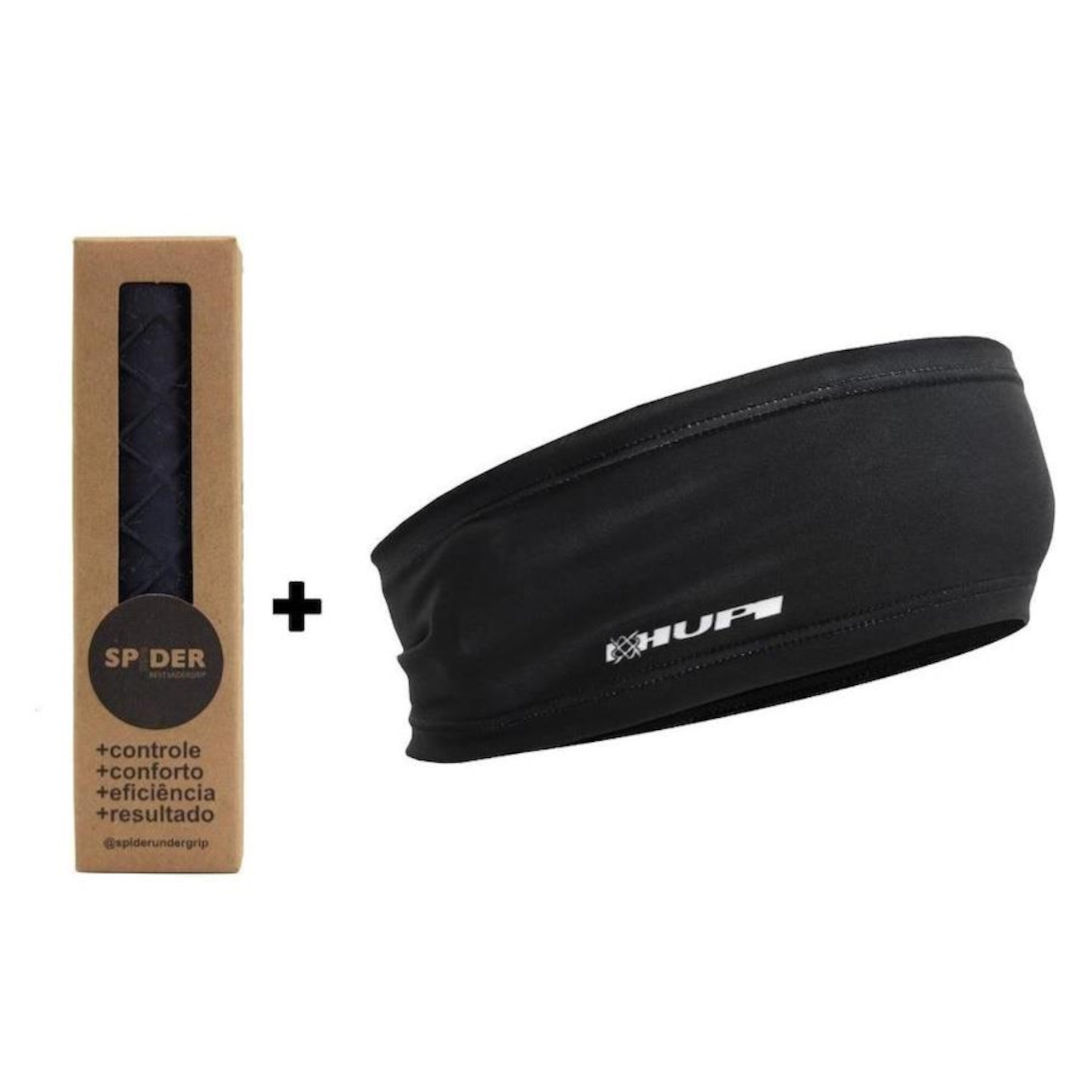 Undergrip Spider Grip de Borracha + Testeira HUPI HeadBand Liso - Foto 1