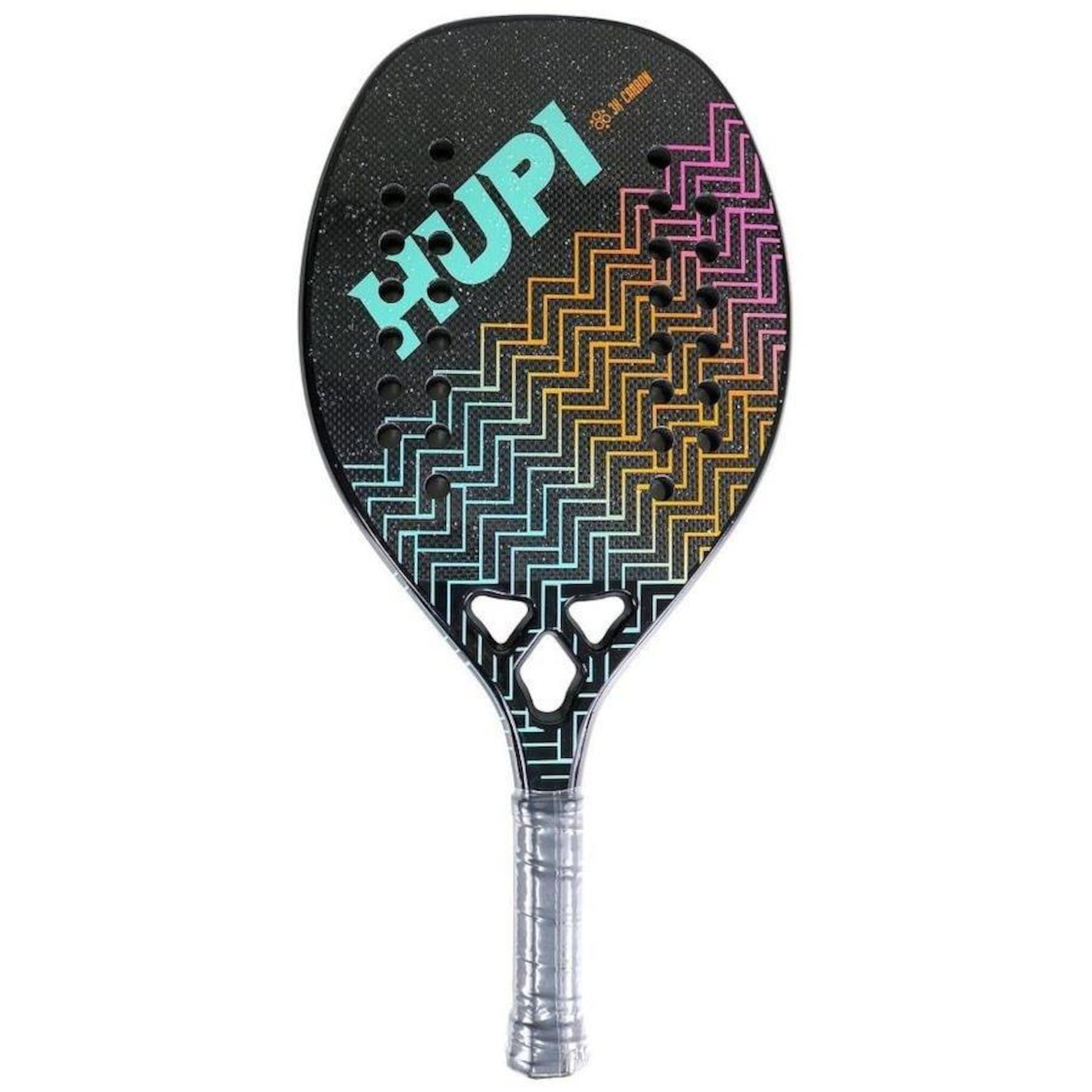 Raquete Beach Tennis HUPI Onda Carbon 3K com Bolsa - Foto 1