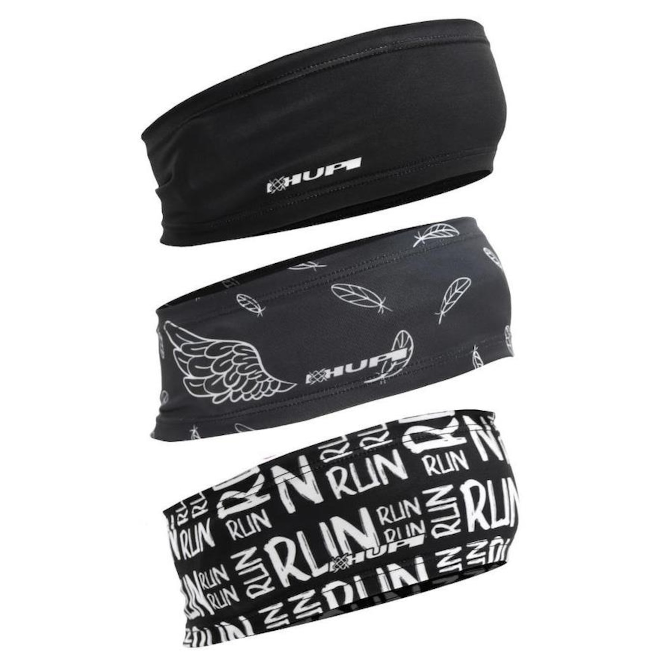 Kit Testeira Headband Hupi Run - 3 Unidades - Foto 1