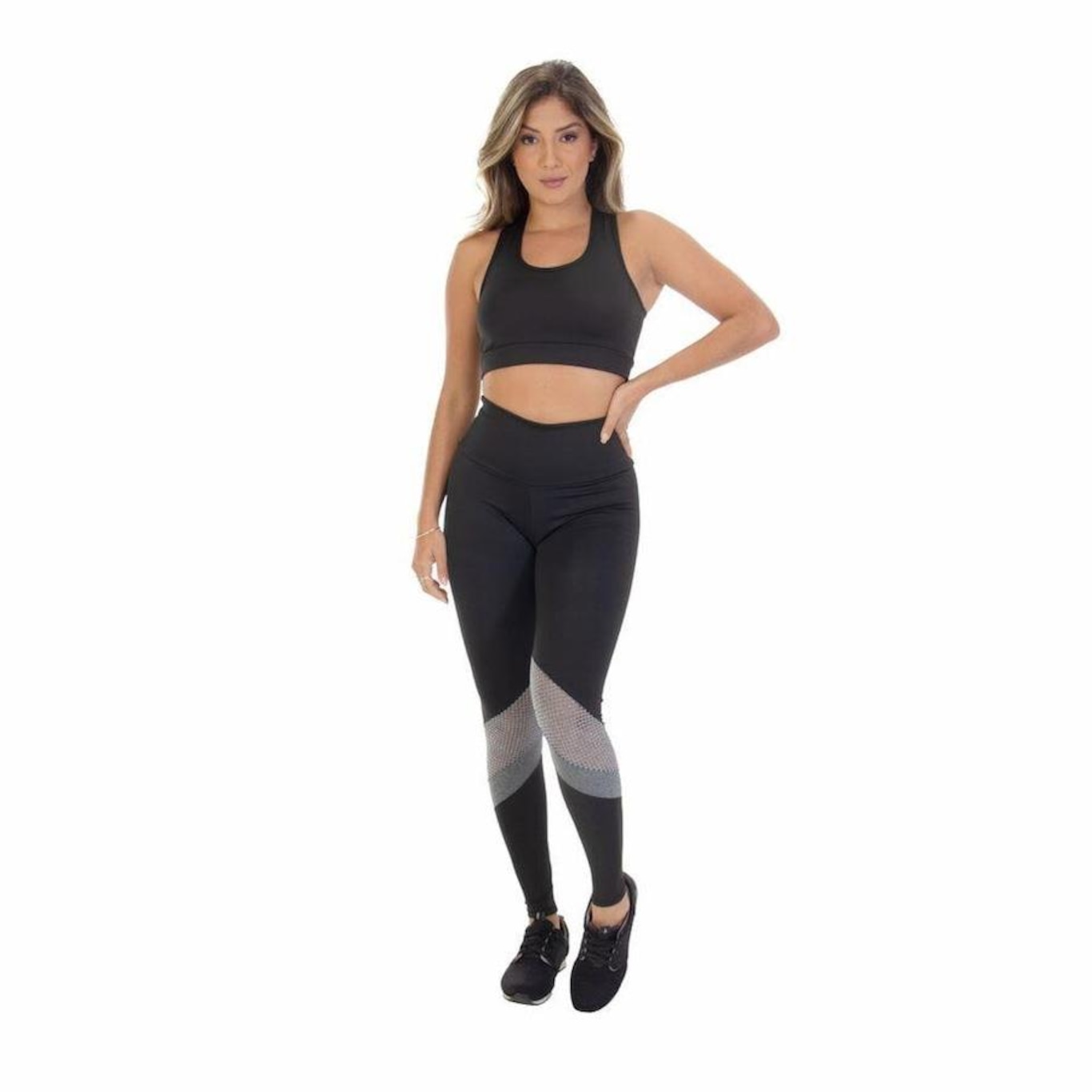 Conjunto Fristyle Fitness Legging e Top Academia - Feminino - Foto 3