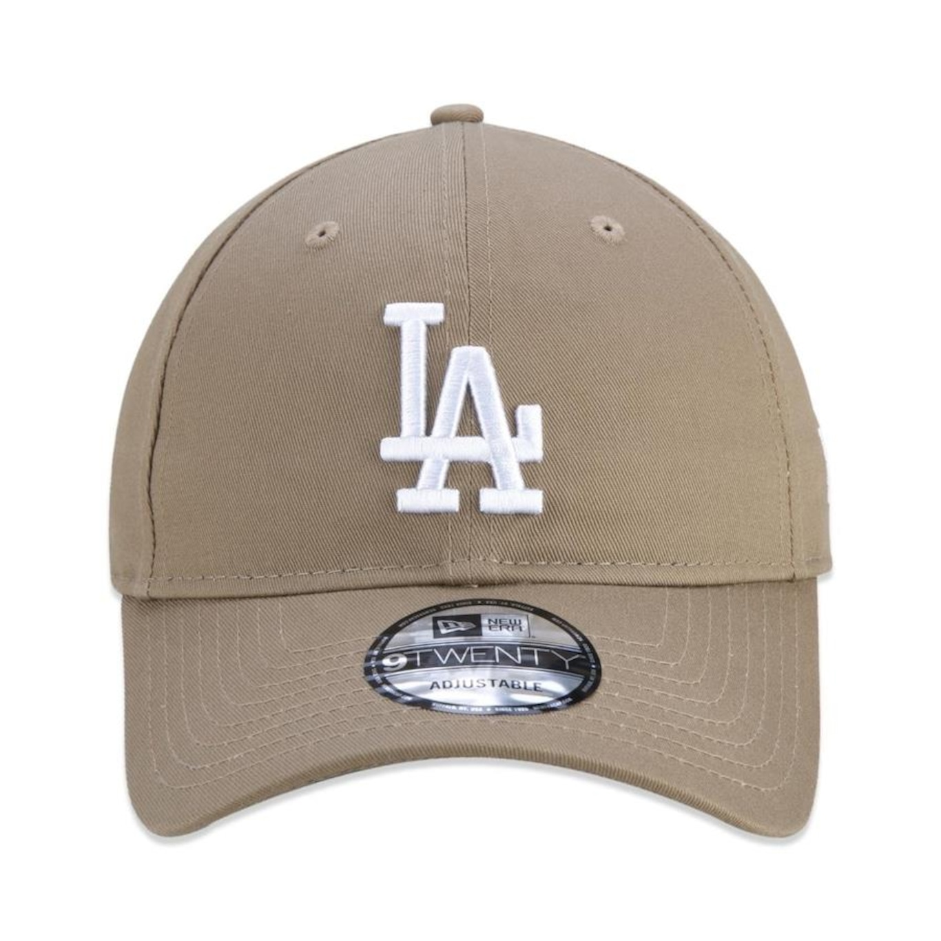 Boné Aba Curva New Era 9Twenty MLB Los Angeles Dodgers Kaki - Strapback - Adulto - Foto 2