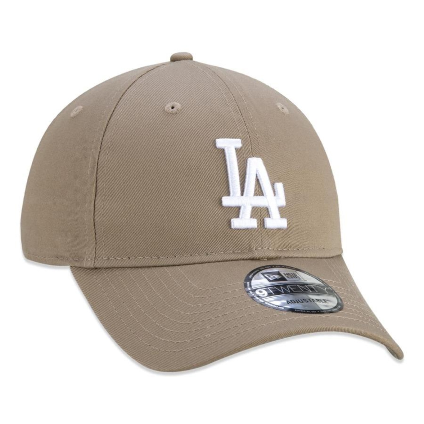 Boné Aba Curva New Era 9Twenty MLB Los Angeles Dodgers Kaki - Strapback - Adulto - Foto 3