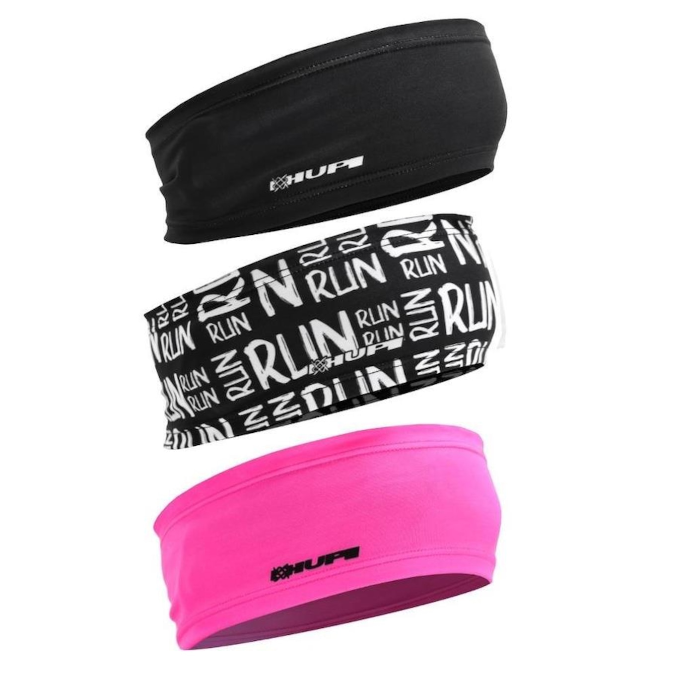 Kit Testeira Headband Hupi Run - 3 Unidades - Foto 1