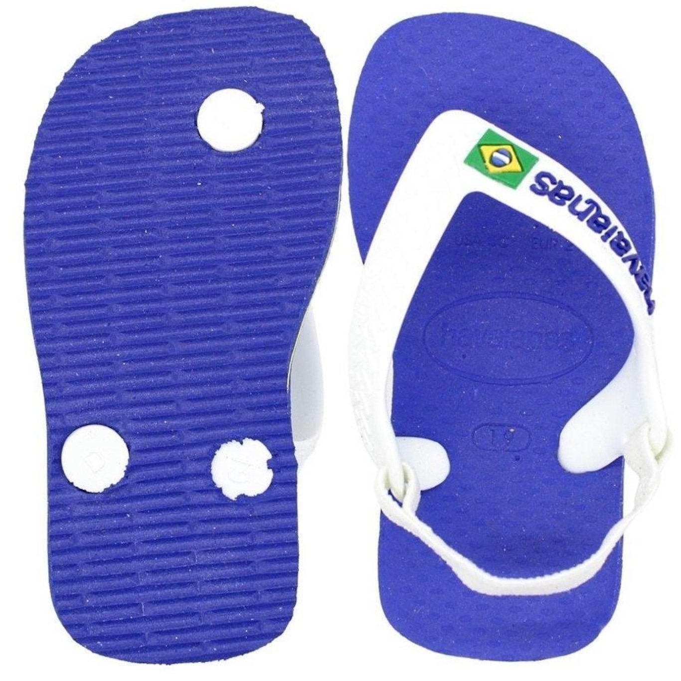 Sandália Baby Havaianas Logo Brasil Papete - Infantil - Foto 3