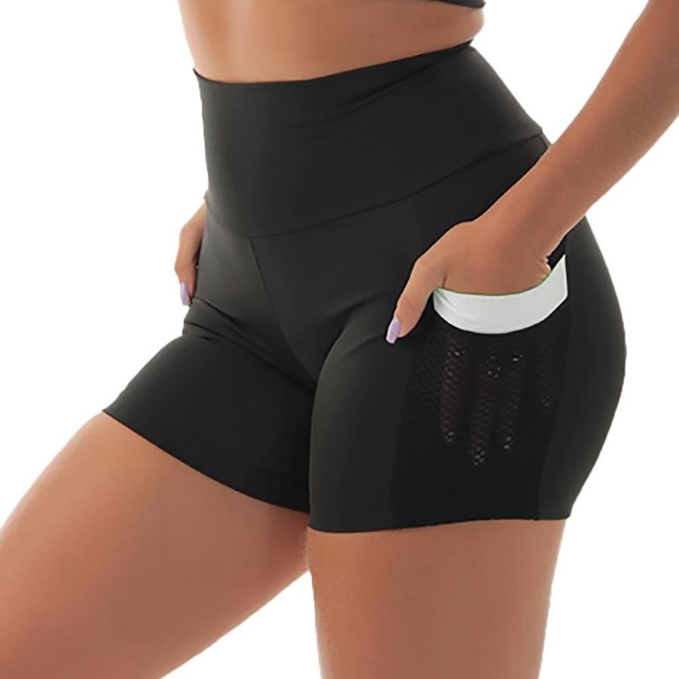 Short Fristyle Fitness Com Bolso Academia - Feminino - Foto 2