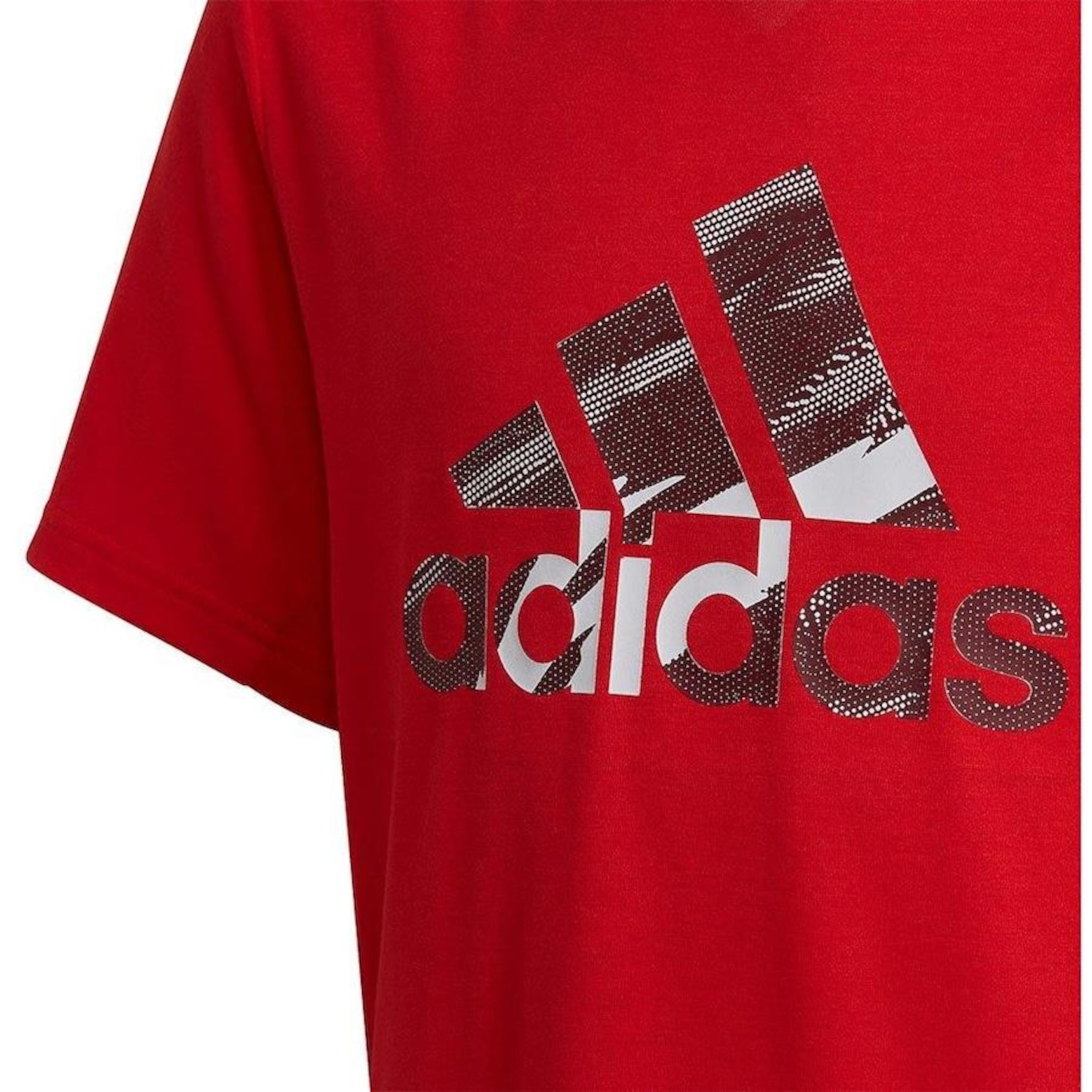 Camiseta adidas Prime Vermelha HD0782 - Infantil - Foto 4