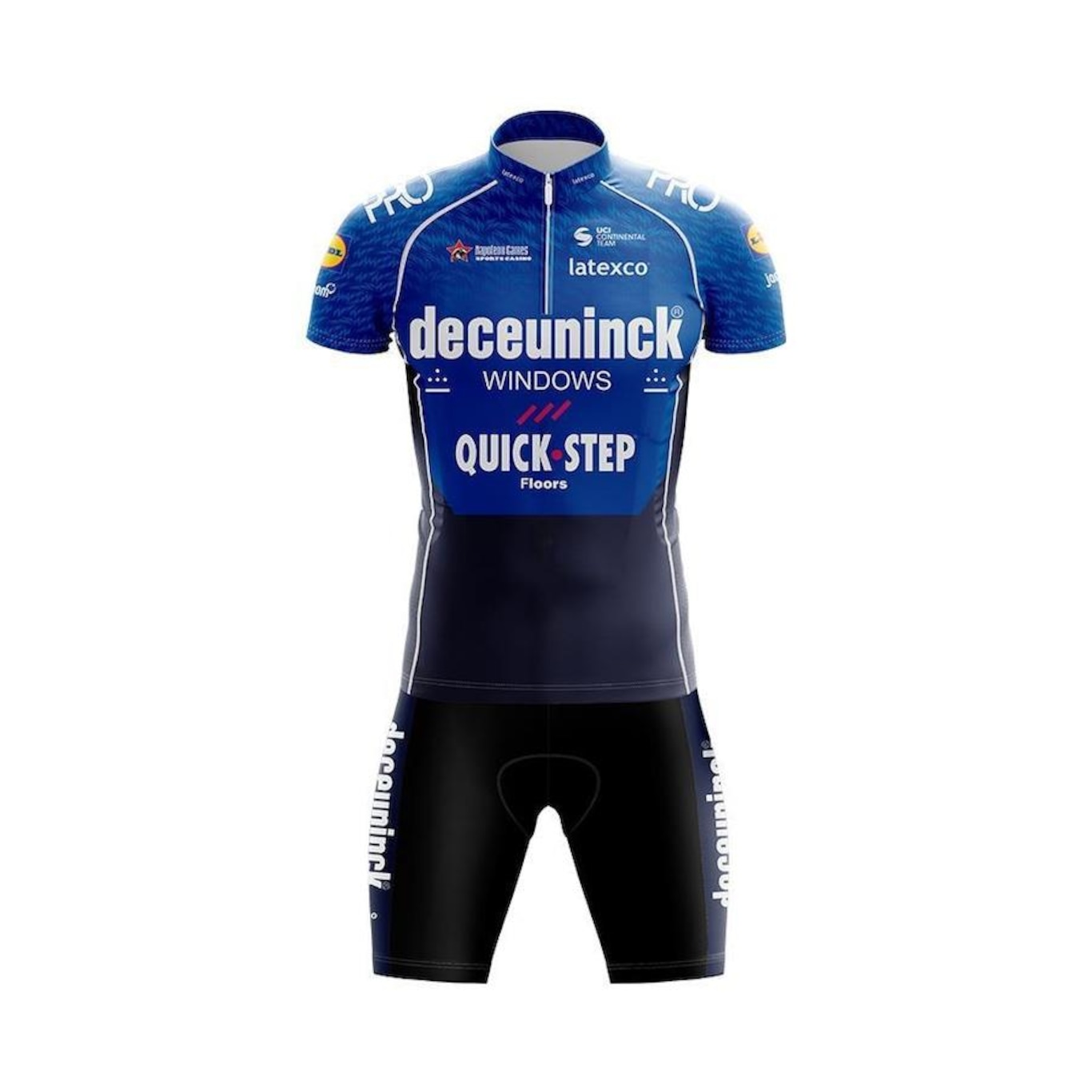 Conjunto Ciclismo Bermuda e Camisa GPX Quickstep 2021 - Masculino - Foto 1