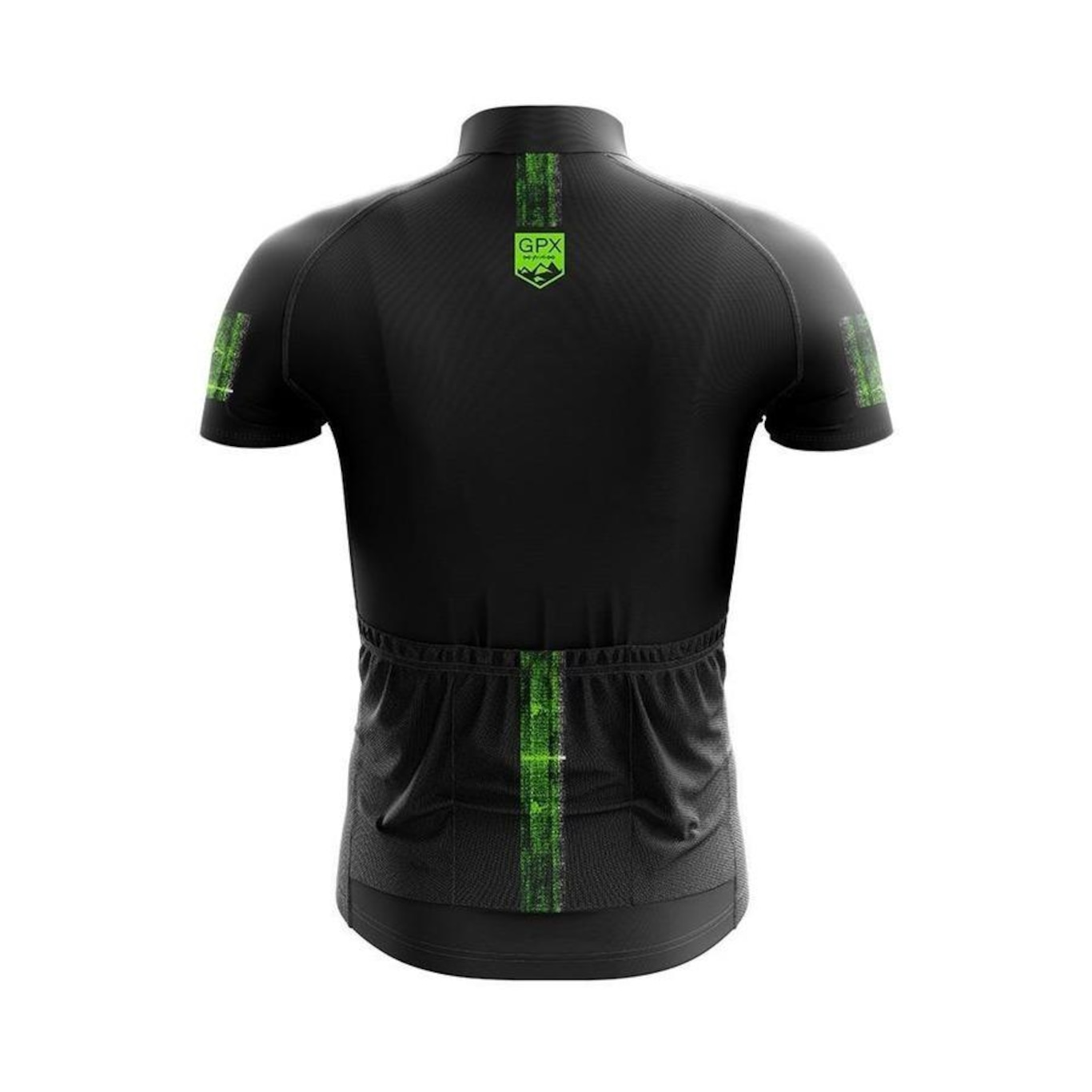 Conjunto De Ciclismo GPX Neon Green Com Bretelle + Camisa Zíper Full ...