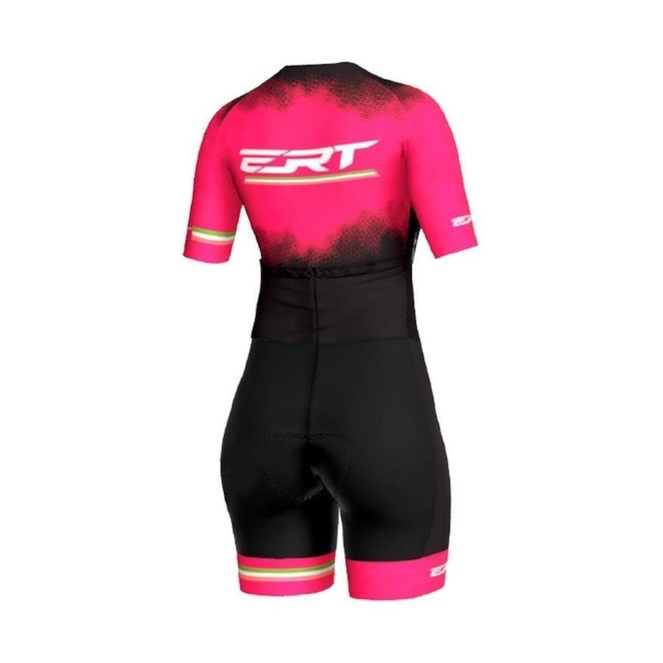 Macaquinho de Ciclismo ERT New Elite Pink Power - Feminino - Foto 2