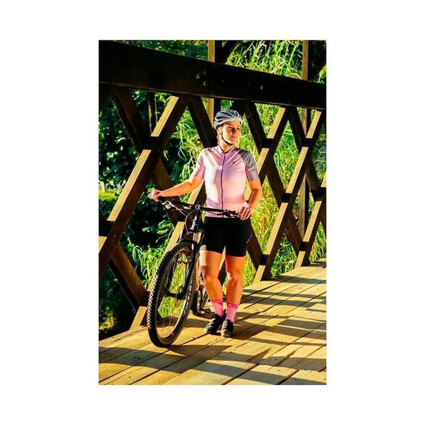 Camisa Ciclismo Free Force Sport Enjoy - Feminina - Foto 5