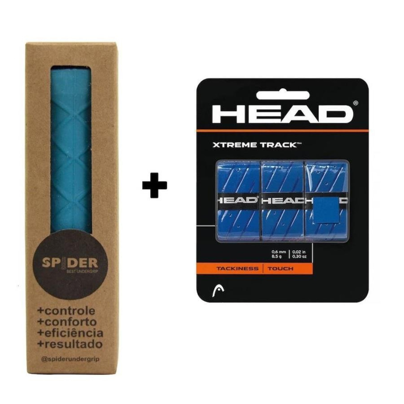 Head Sure Grip Undergrip Spider Grip de Borracha + Overgrip Head Xtreme Track - 3 Unds ...