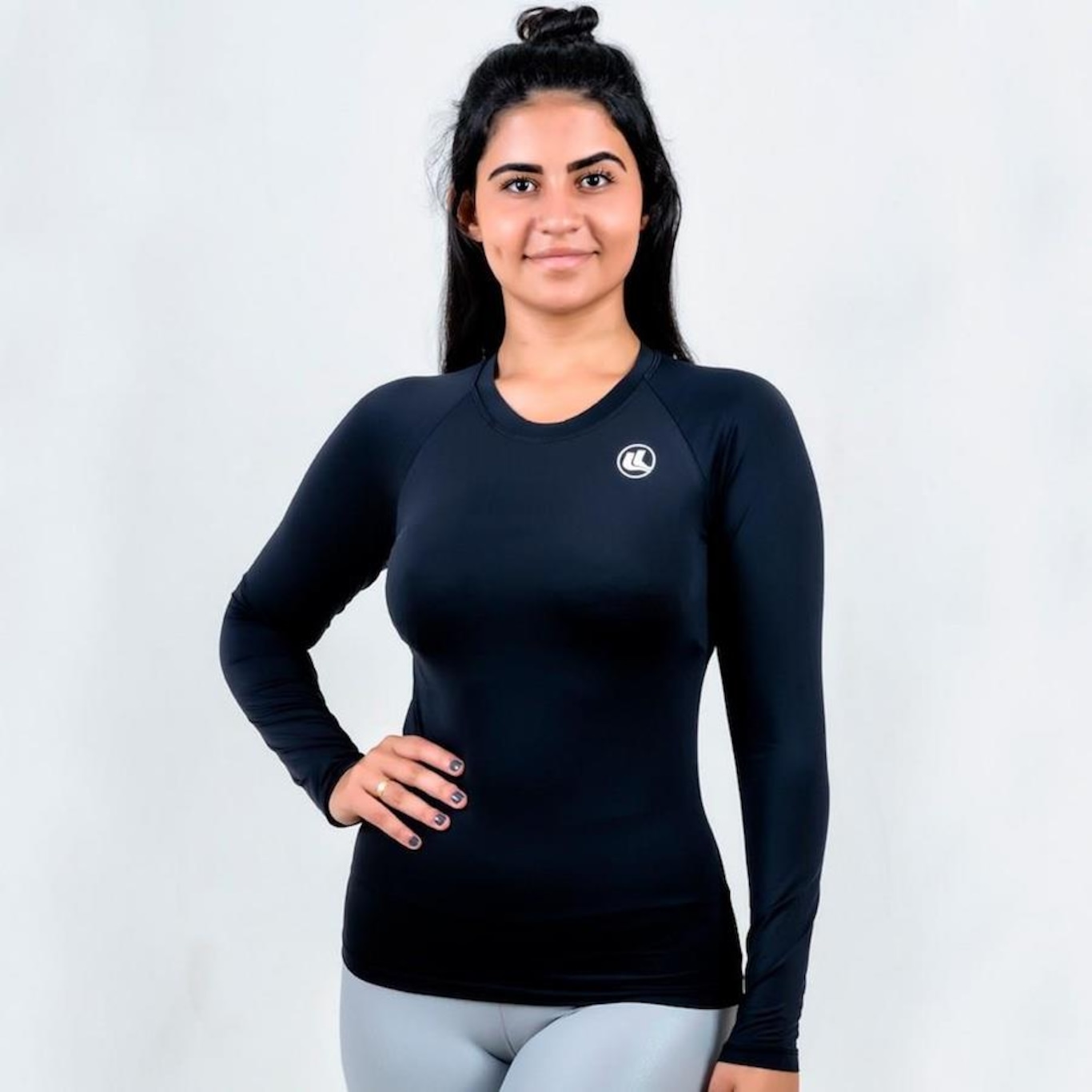 Camisa Térmica Esporte Legal Luar Manga Longa - Feminina - Foto 1