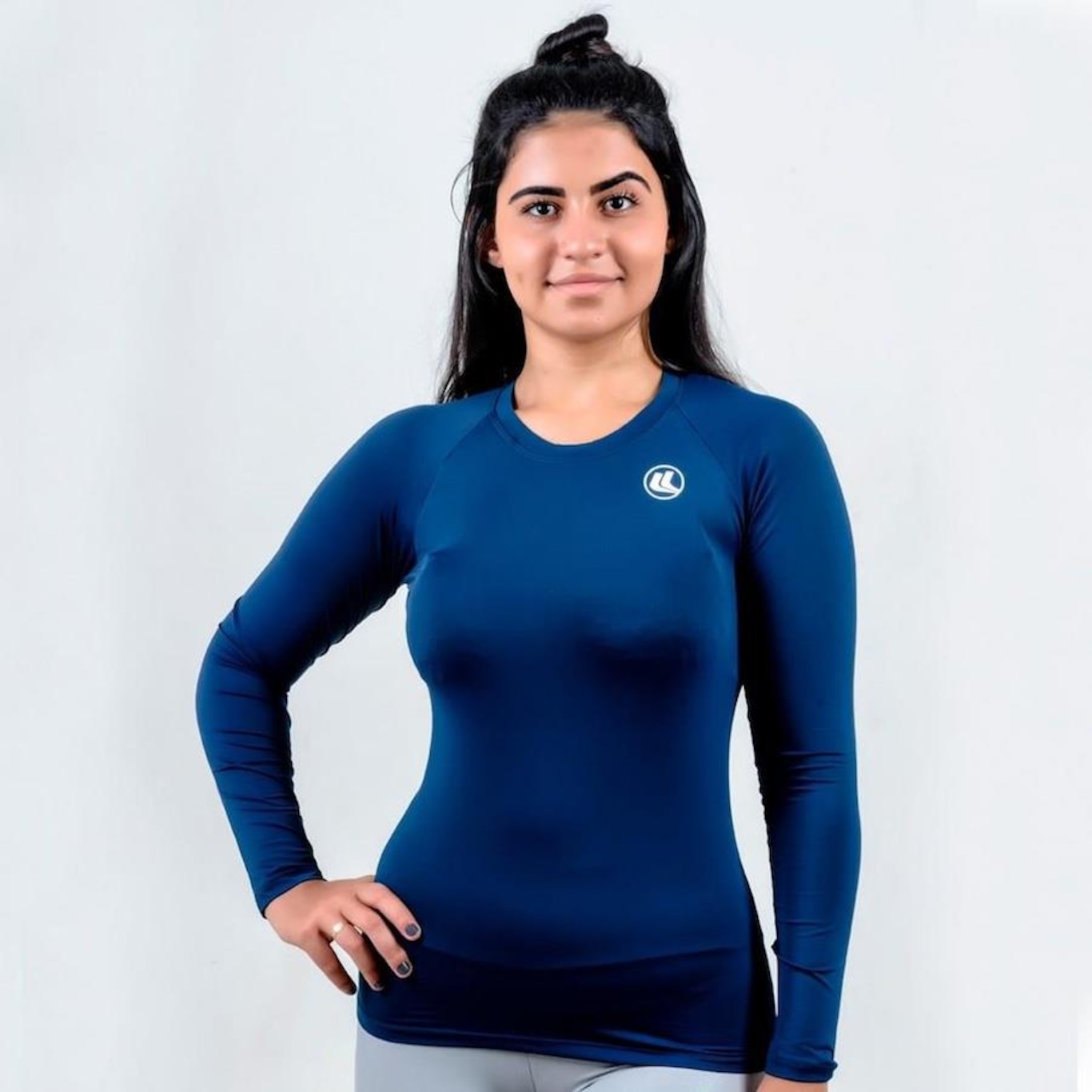 Camisa Térmica Esporte Legal Luar Manga Longa - Feminina - Foto 1