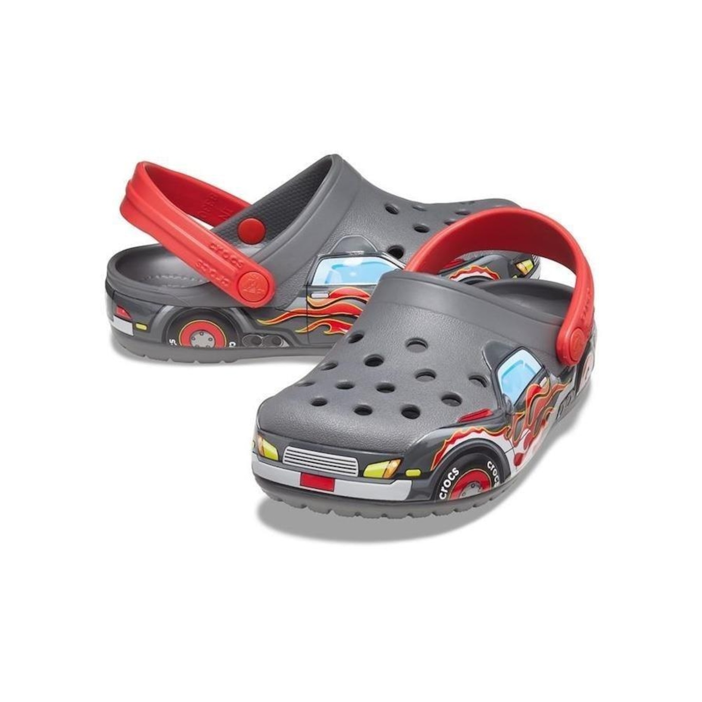 Sandália Crocs Fl Truckband Clog - Infantil - Foto 3