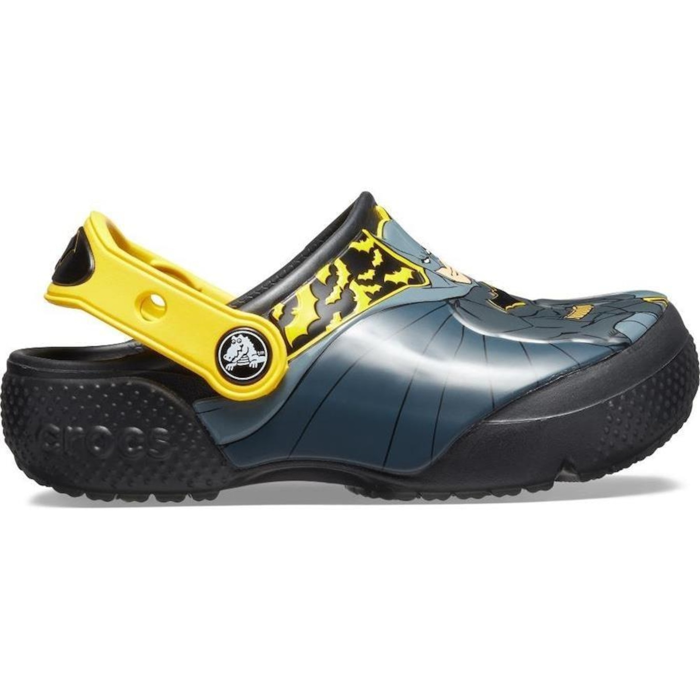 Sandália Crocs Iconic Batman Clog - Infantil - Foto 1